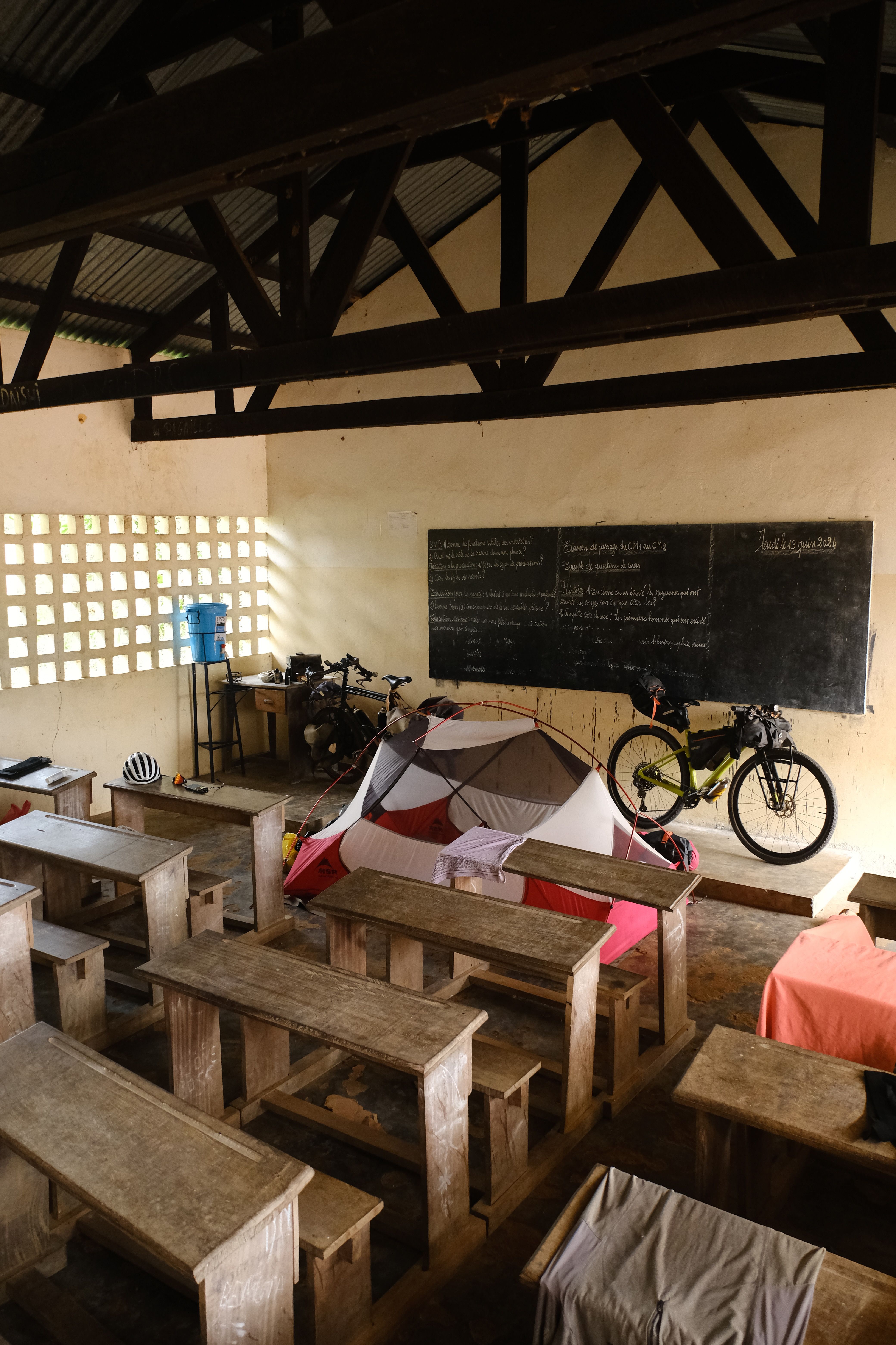 There is not a lot of privacy when you travel by bike.