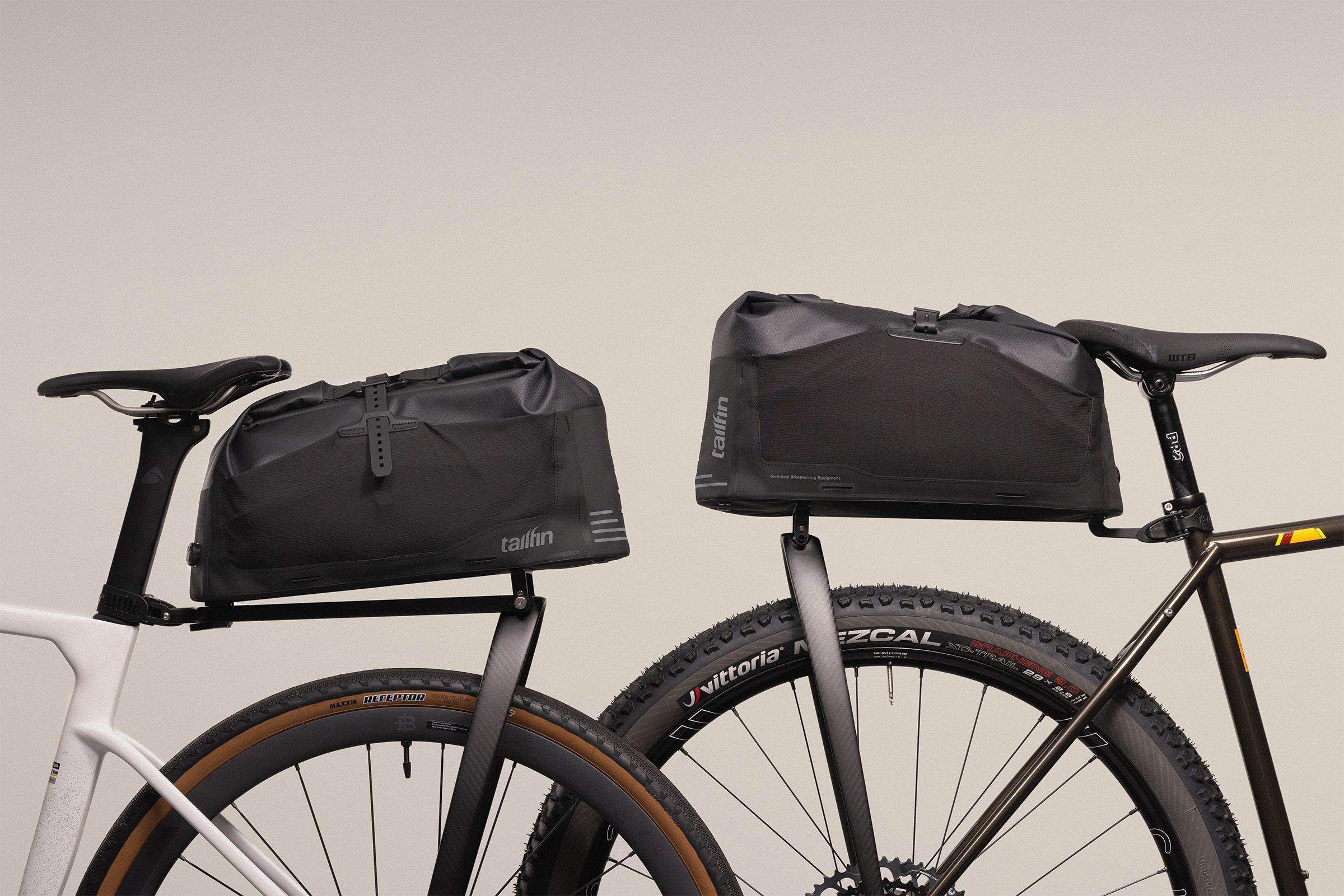 Tailfin AEROPACK UND AP18 CARGO Bikepacking-Rack-Taschen