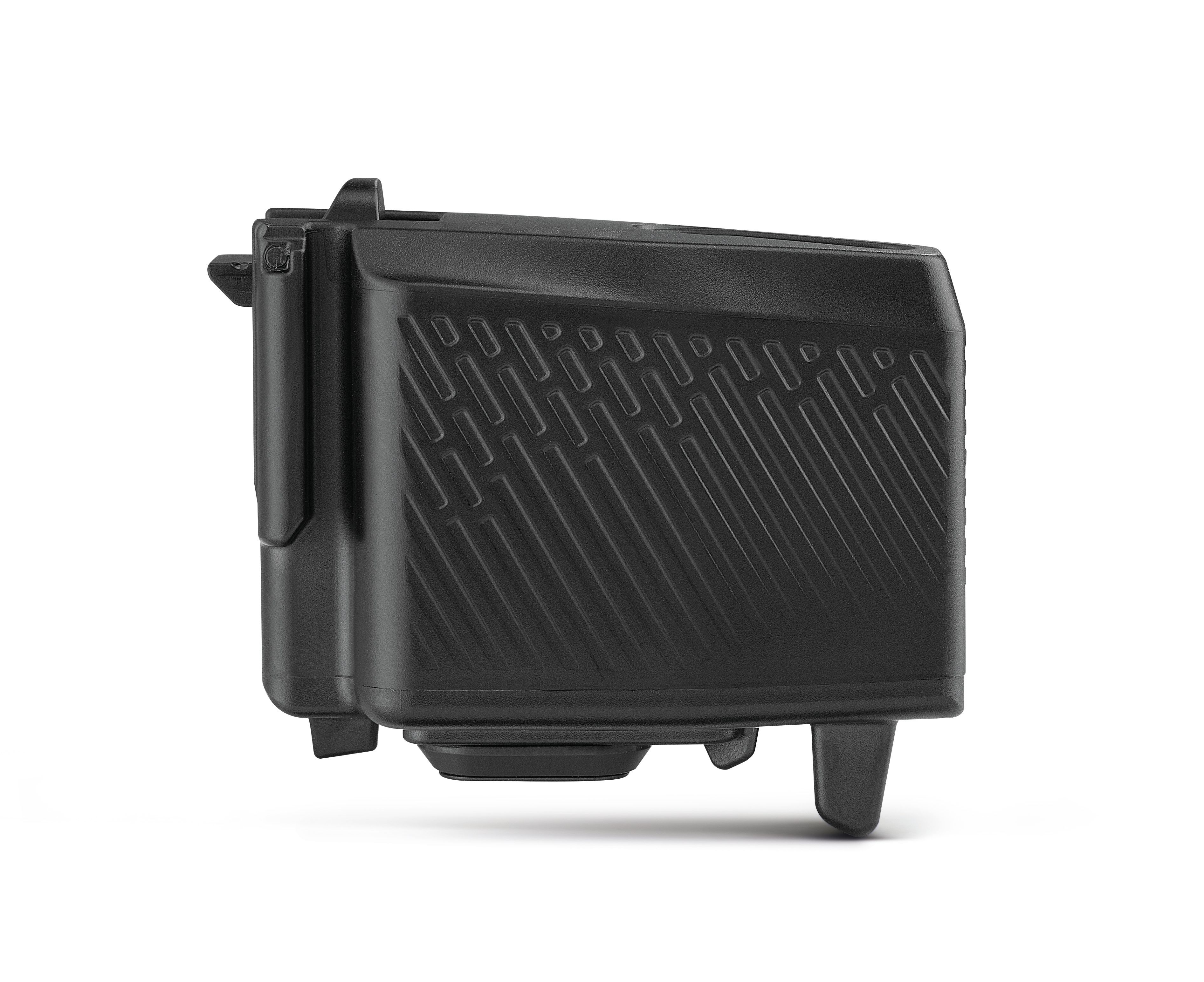 Removable battery from Super Record Wireless 2023 rear derailleur with magnetic clip on charging port.
