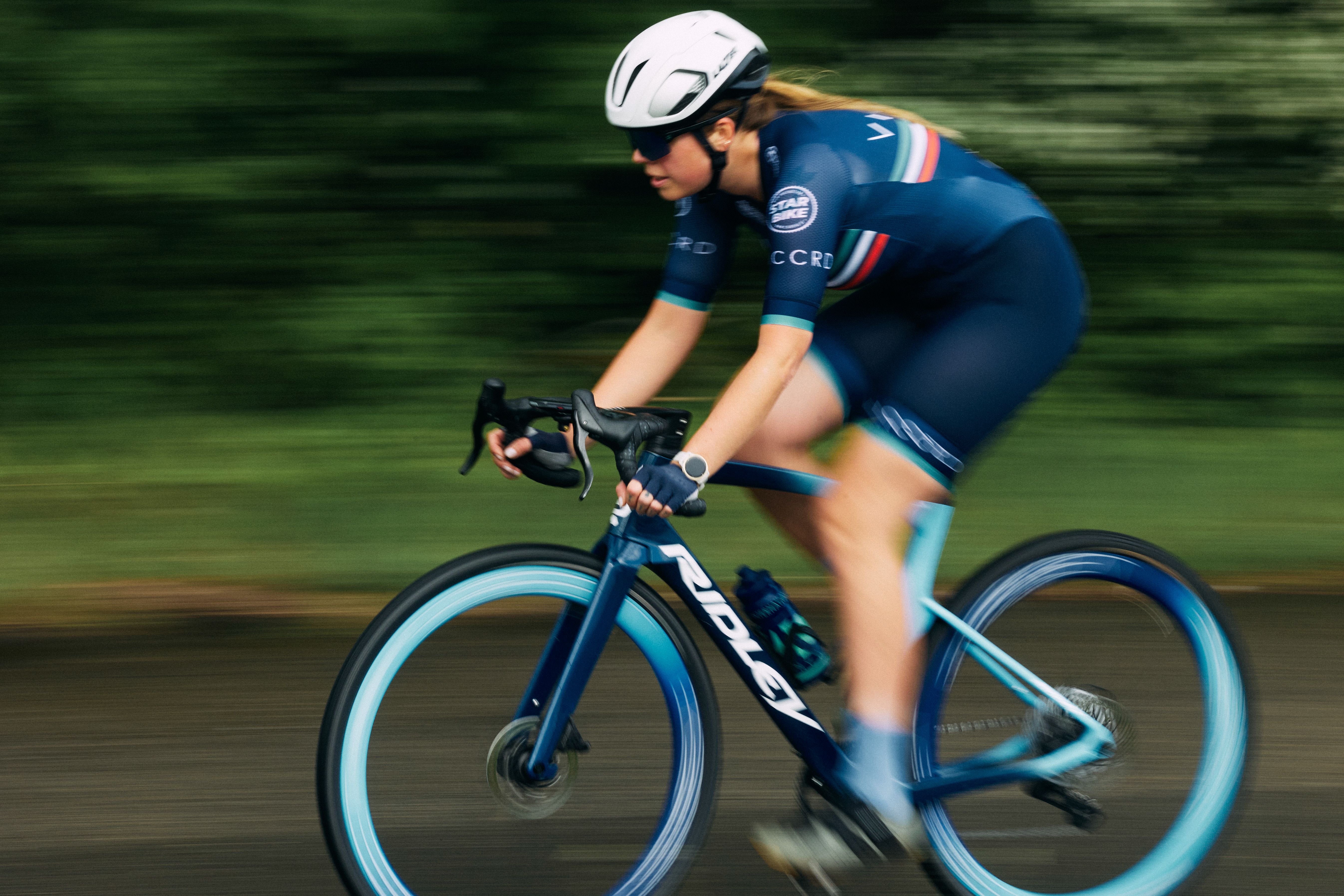 Racing is not ideal during pregnancy. Nora participated in Austrias first Amateur road race for women, but rode slow! 