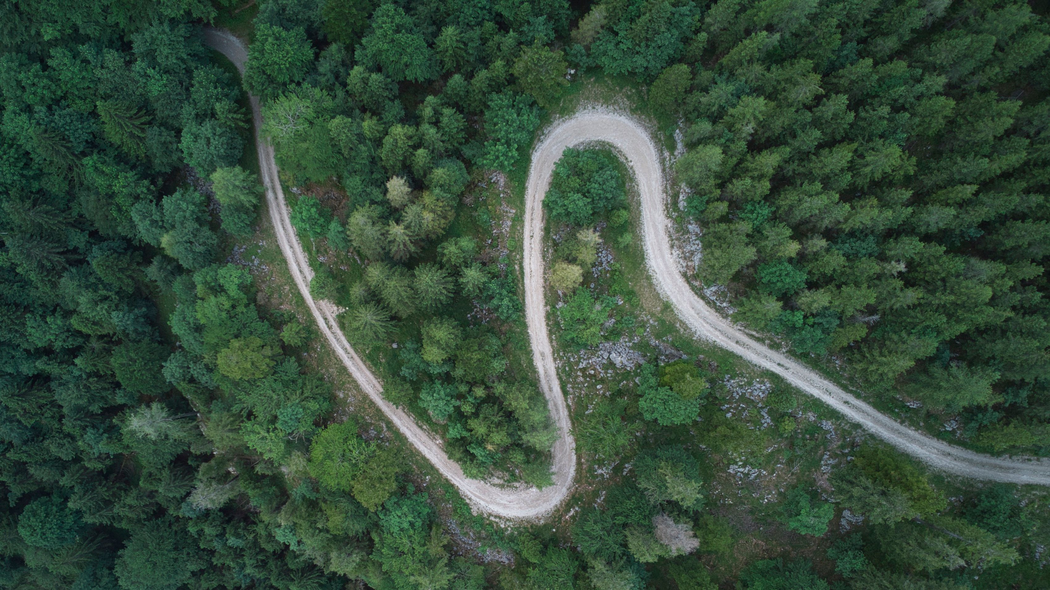 Gravel climbs in Salzburg, Austria will always amaze you with perfect switchbacks.