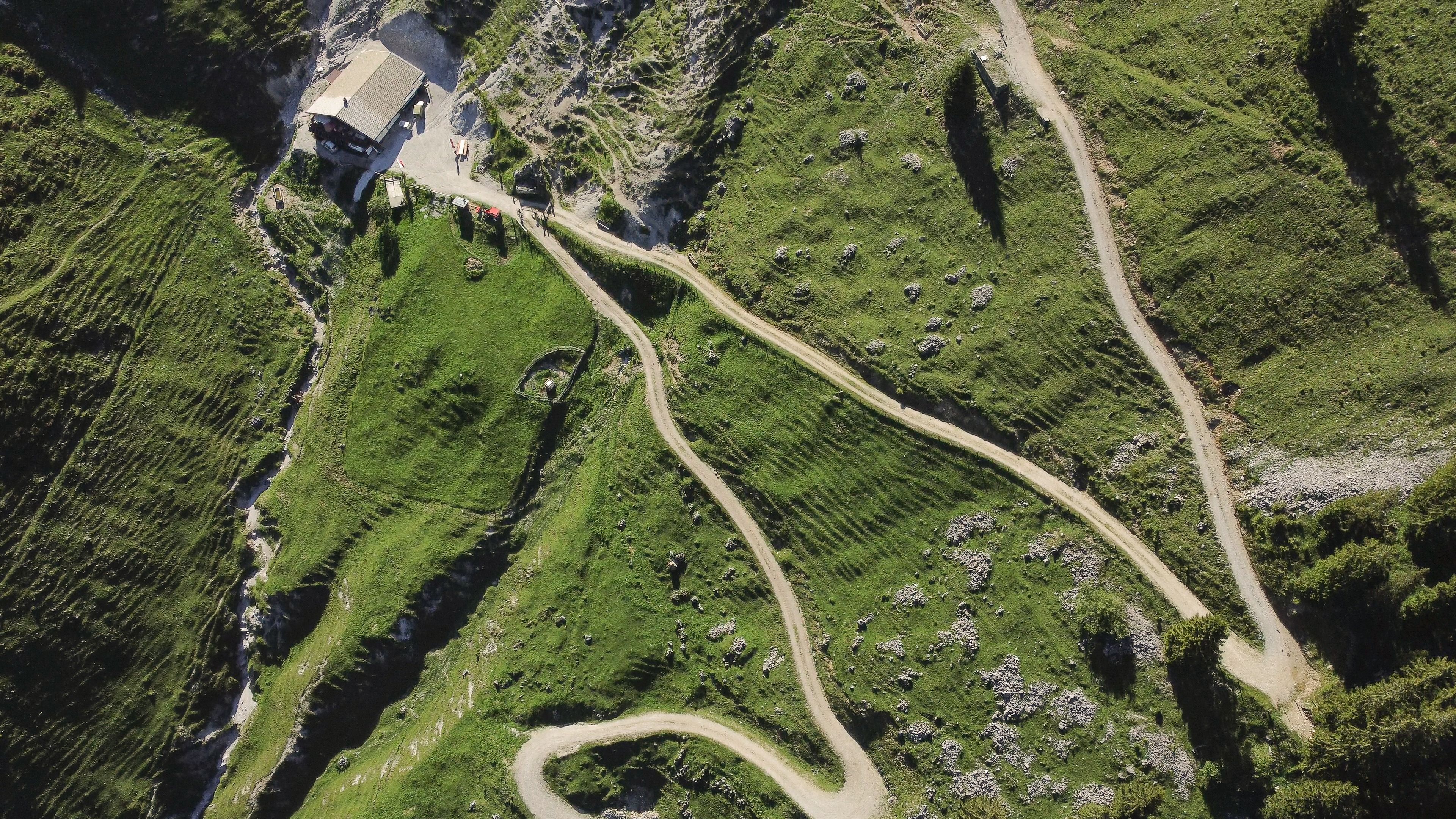 The road down to Winterstalleralm is breathtaking with beautiful panoramas and many switchbacks!