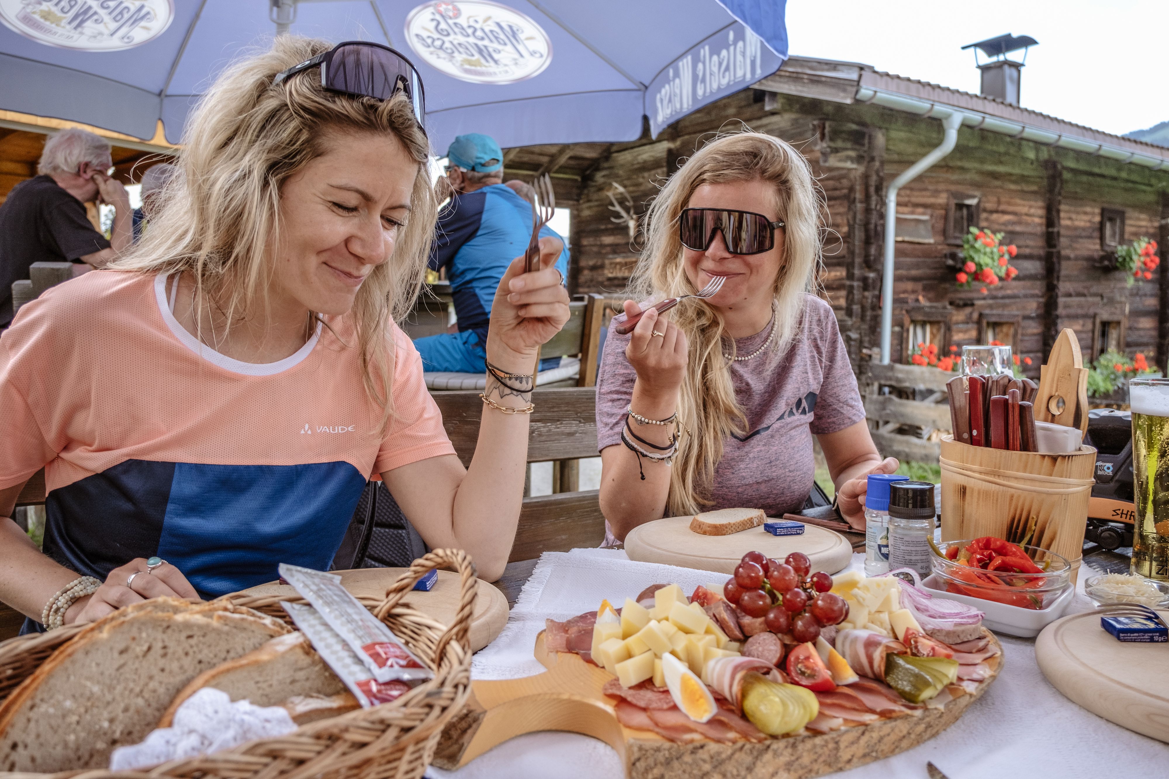 The Käsealm Straubing is literally cheese heaven for cyclists in the Kitzalps region.