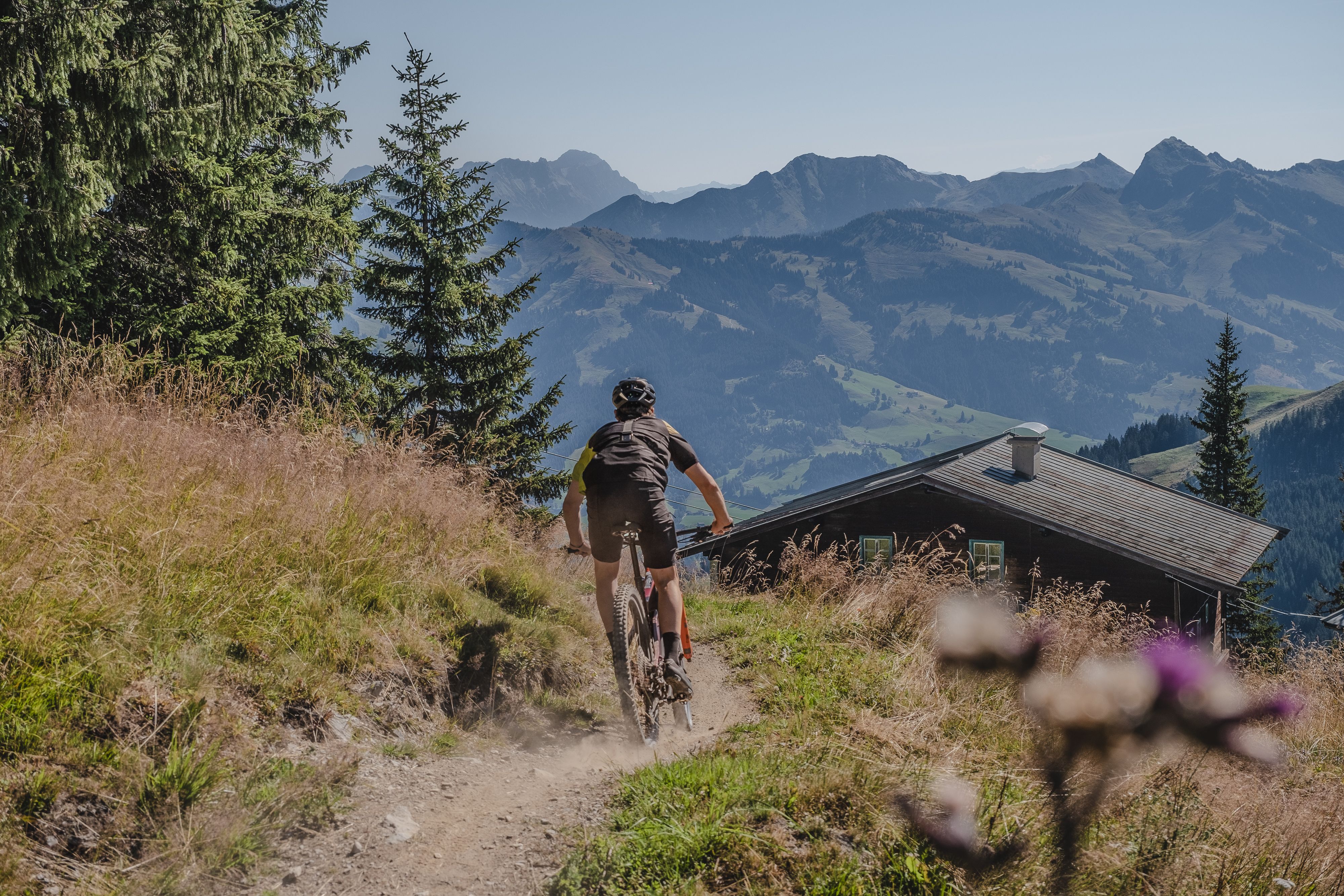 Adrenalin Rush on the Fleckalm Trail during the KAT Bike Sport+ Bikepacking route.