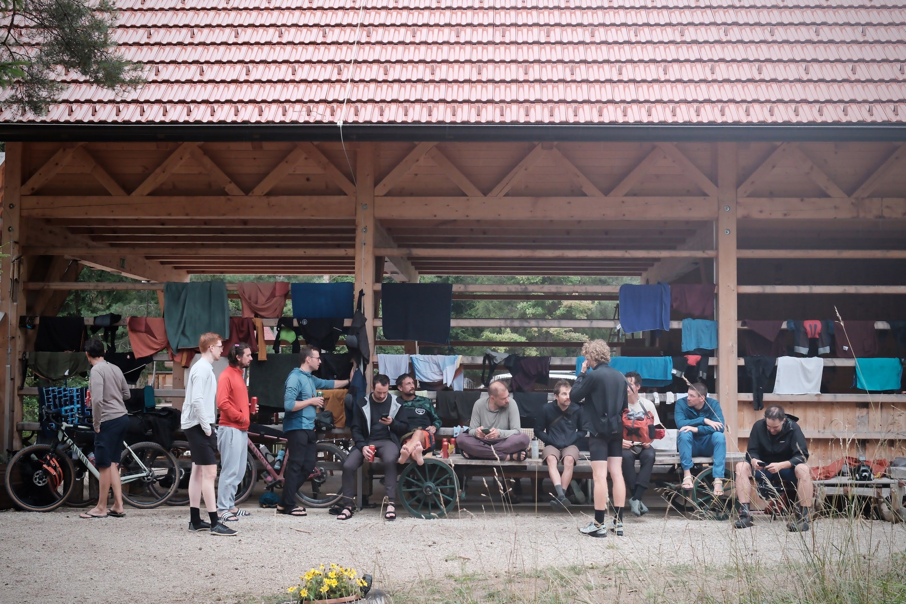 Kamp Beli Gaber was our refuge for the second day of Loose in the Woods. Bikepacking in Slovenia!