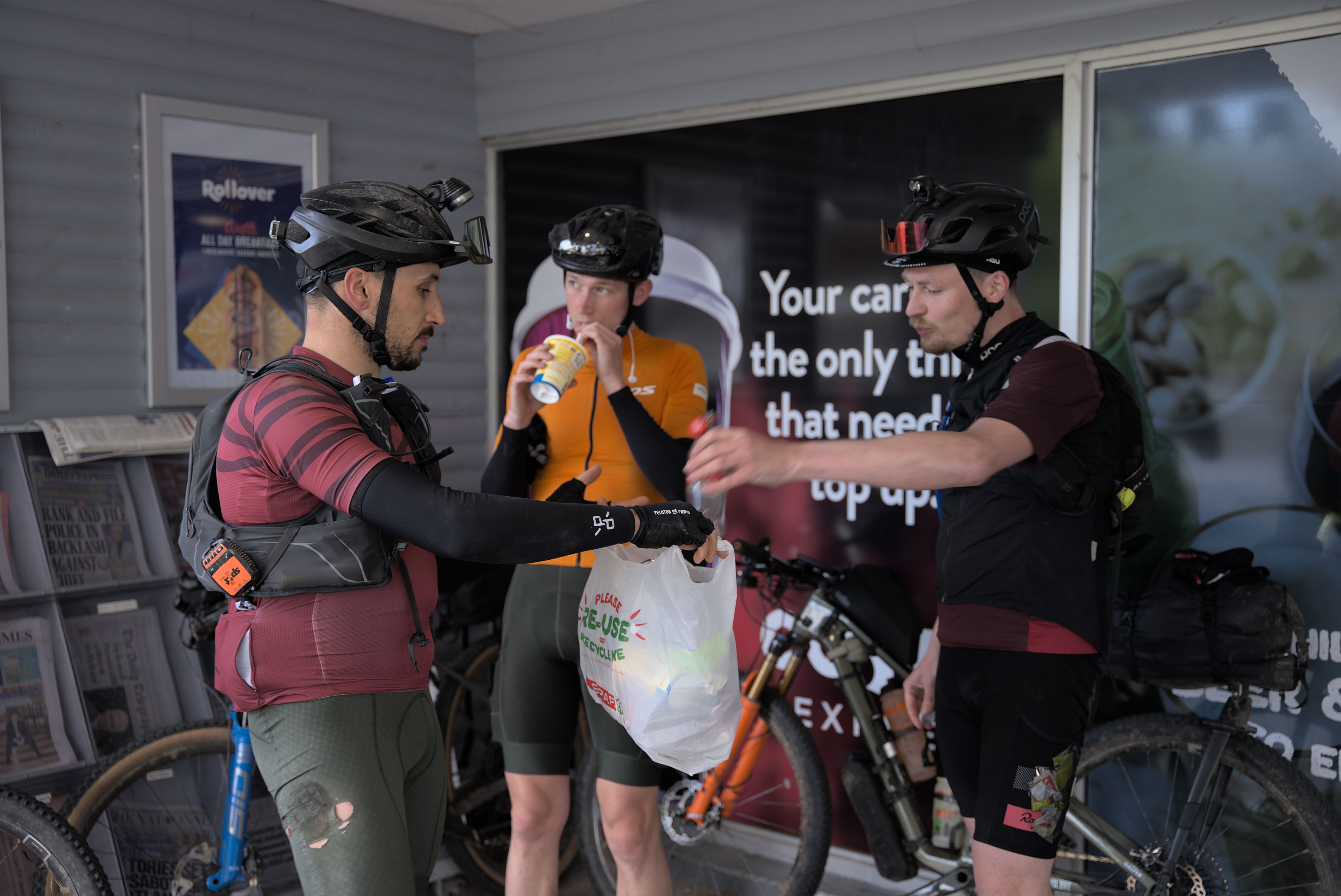 Resupply at the Drumbeg stores during the Highland Trail 550