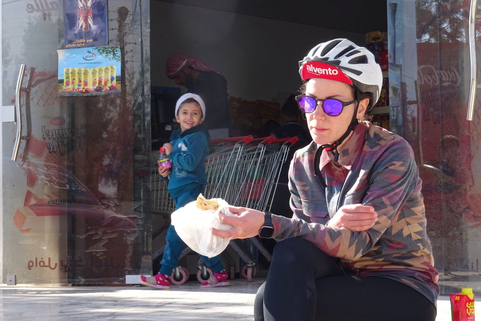 Jordanian roadside food.