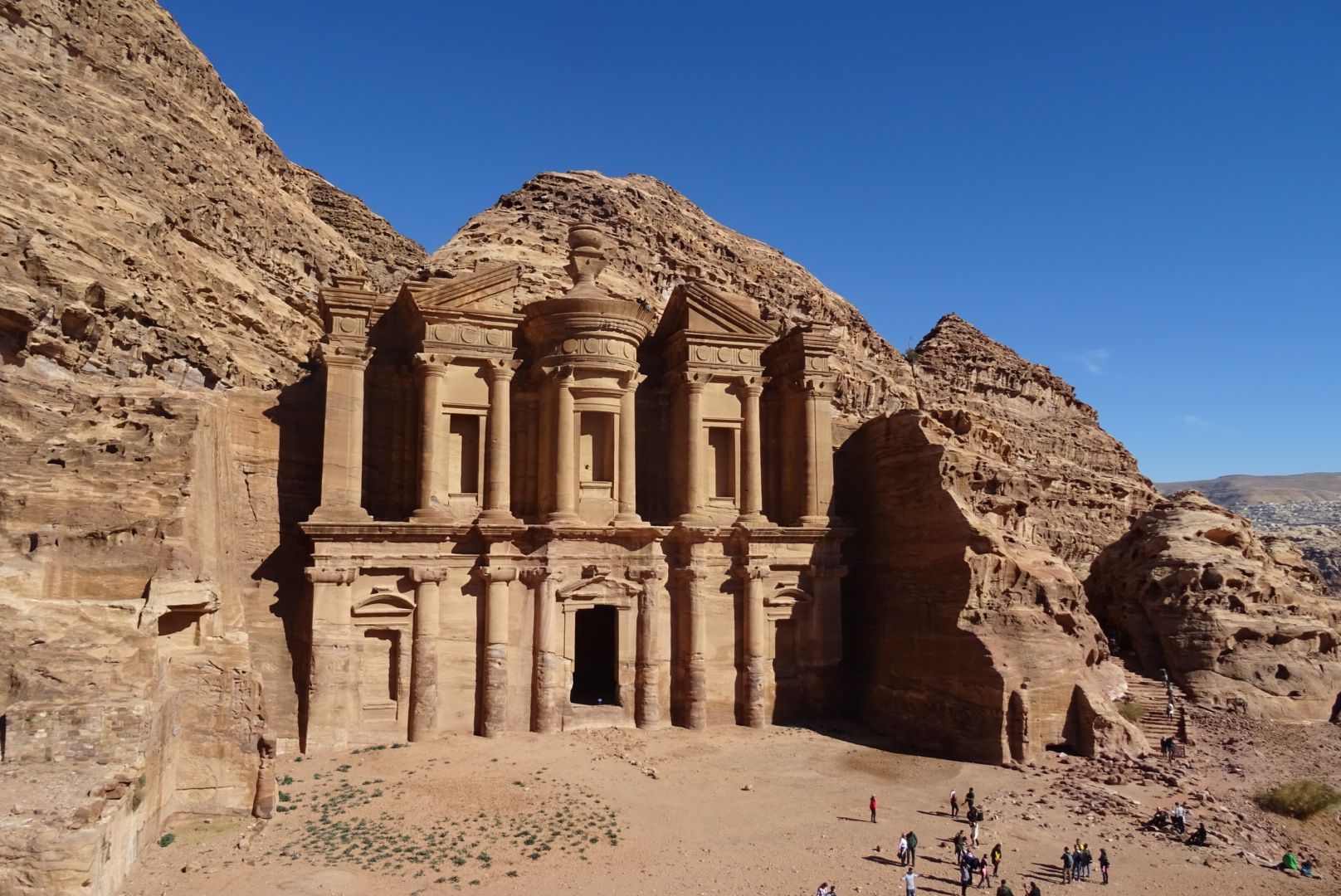 The stunning cathedral in Petra Jordan while bikepacking.