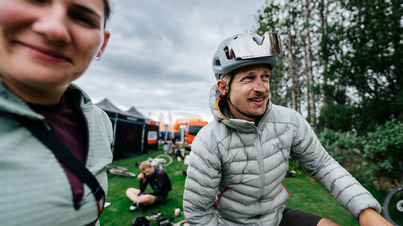 Cold and tired but happy after finishing an internation top level gravel race in 27th position at The RIFT Iceland