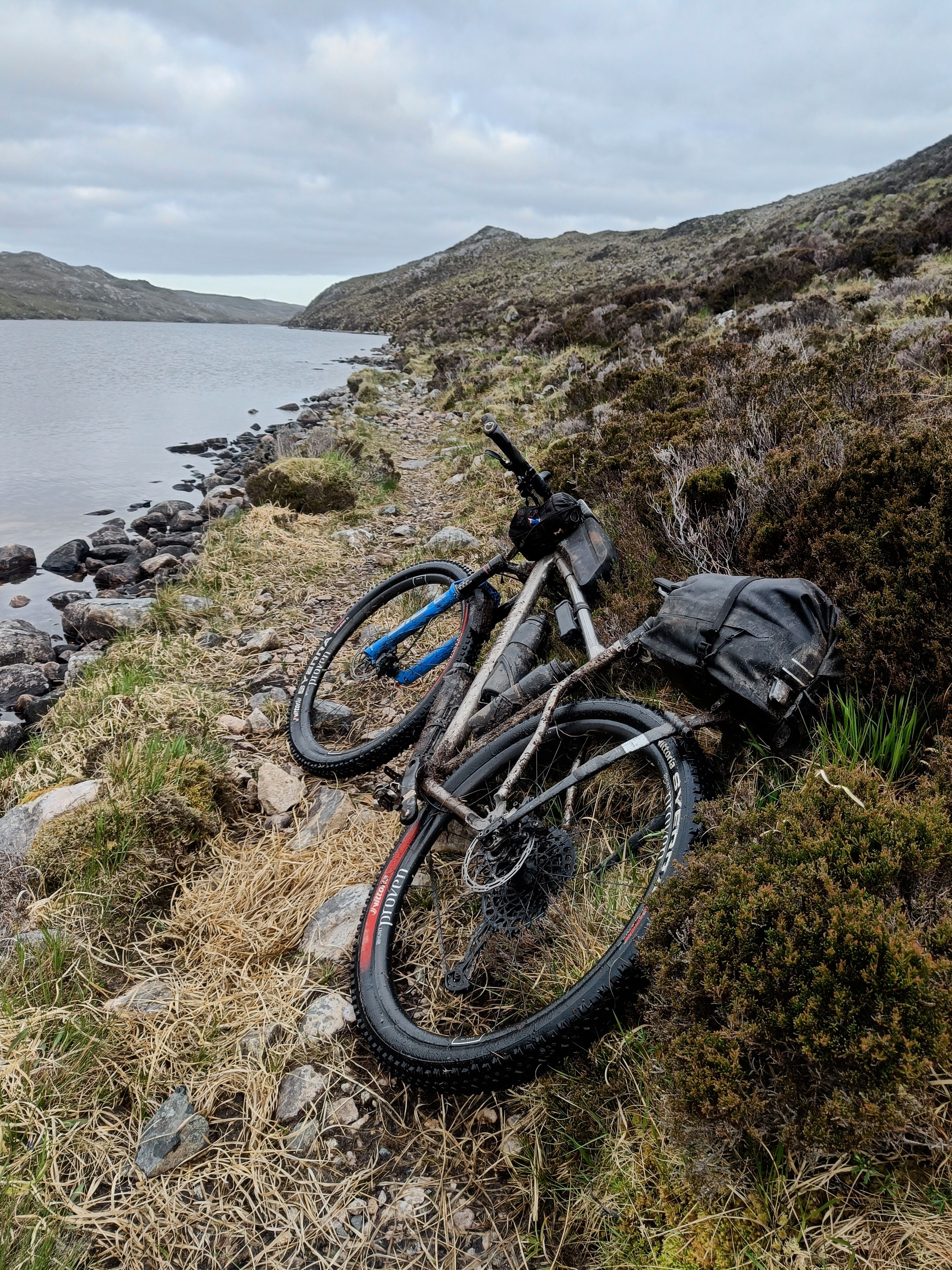 The going is slow and you definitely will hike your bike a lot during the Highland Trail 550.