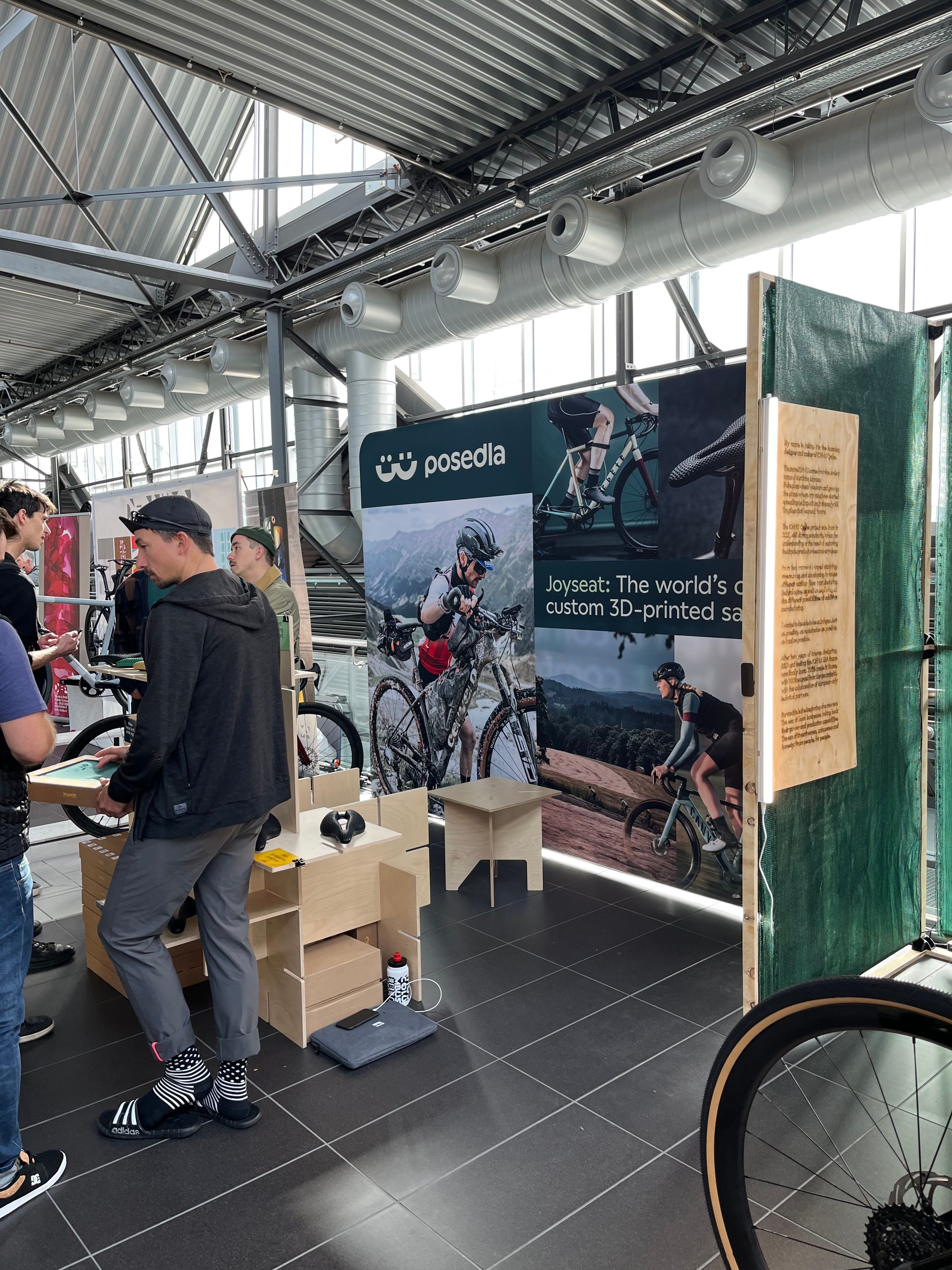 Posedla 3D printed saddles at Bespoked Show in Dresden.