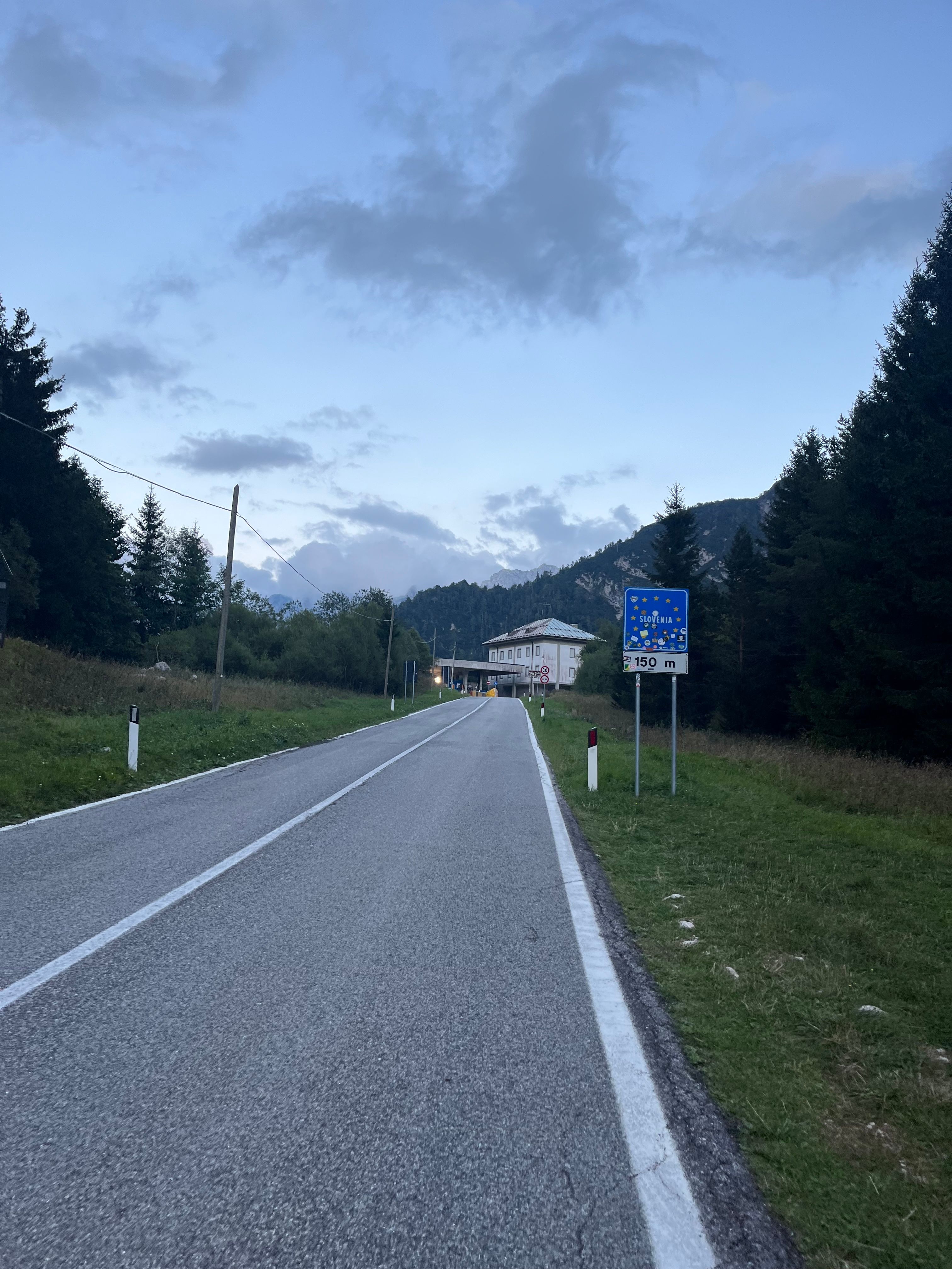 At the border to Slovenia, almost half of Sneak Peaks Adventure was done.
