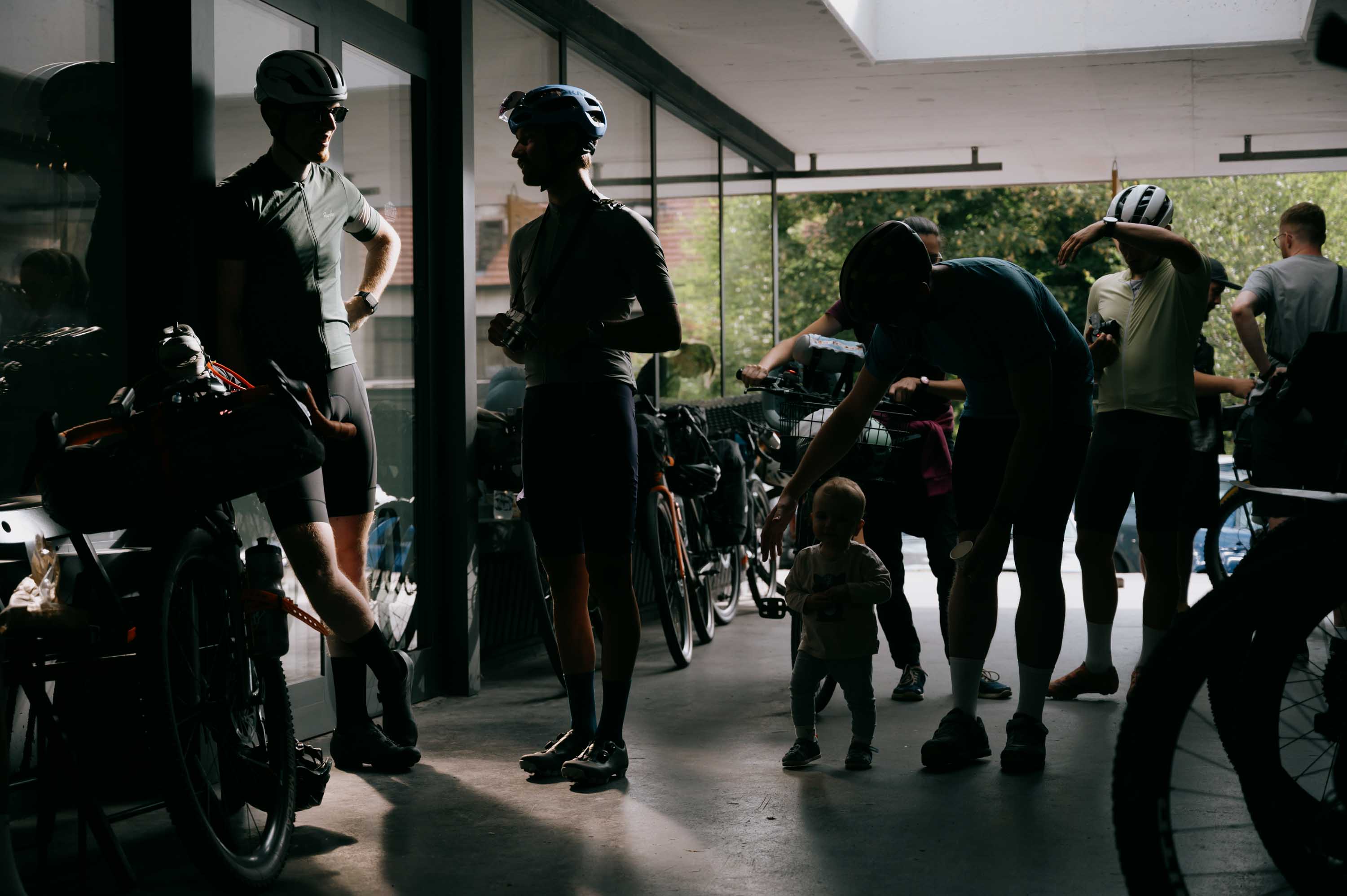 A lot of riders joined us at the start of Loose in the Woods at Loose Cycles in Ljubljana!