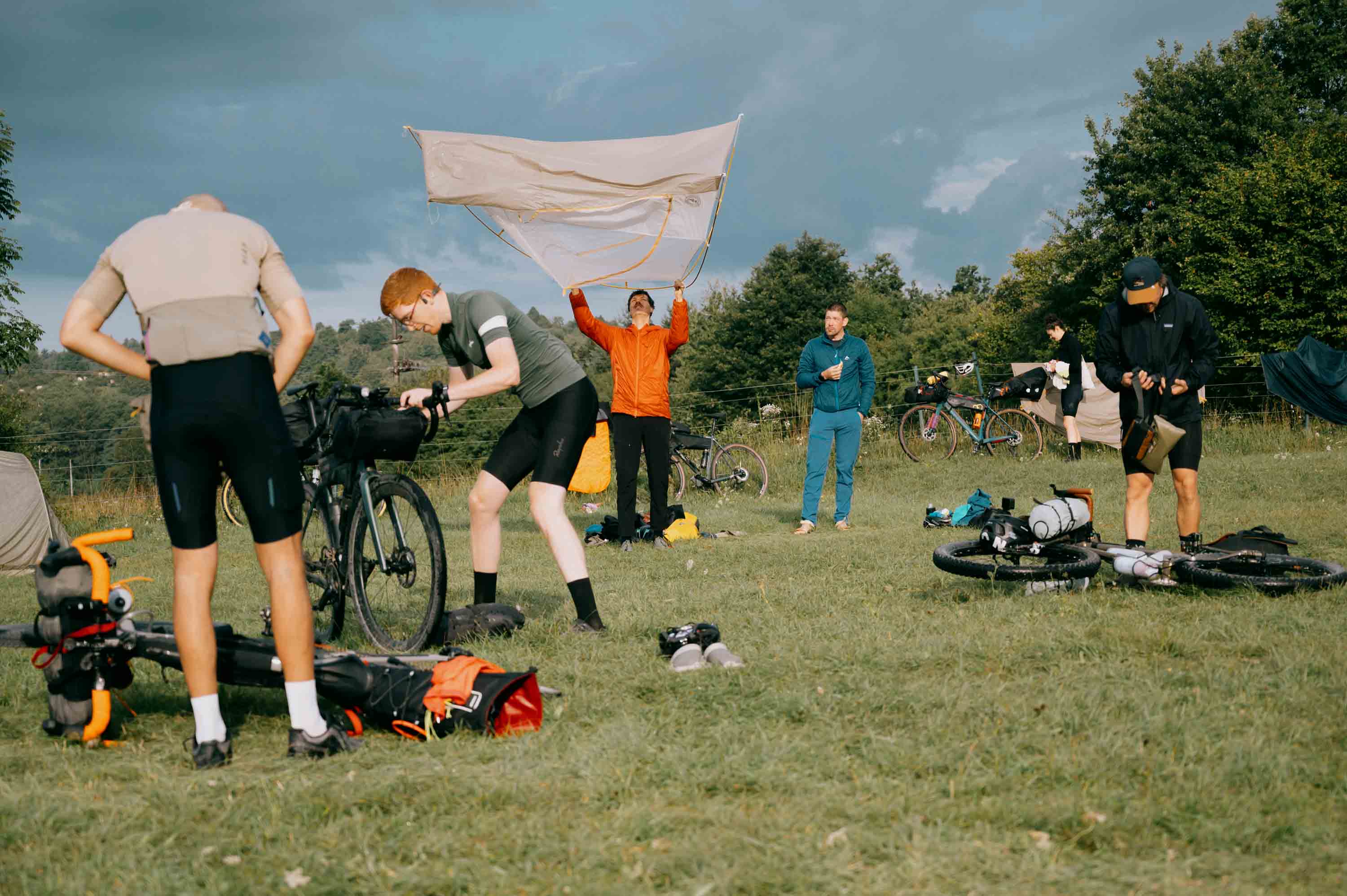 Little germany: Camp Plana in Pivka was our first stop on the bikepacking trip.