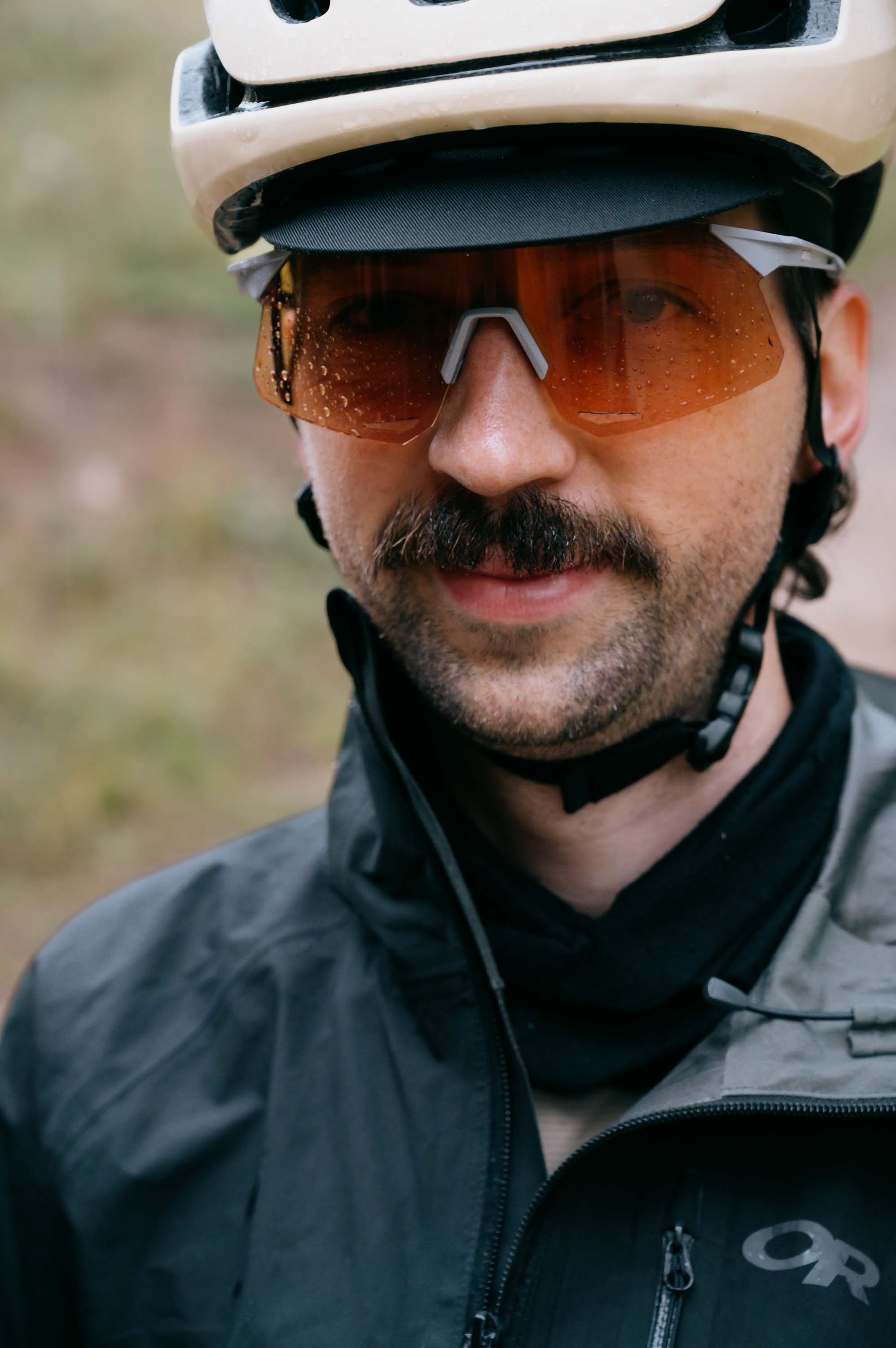 Ukrainian rider Kyrylo arrived at camp in the rain but was in good spirits for Loose in the Woods!