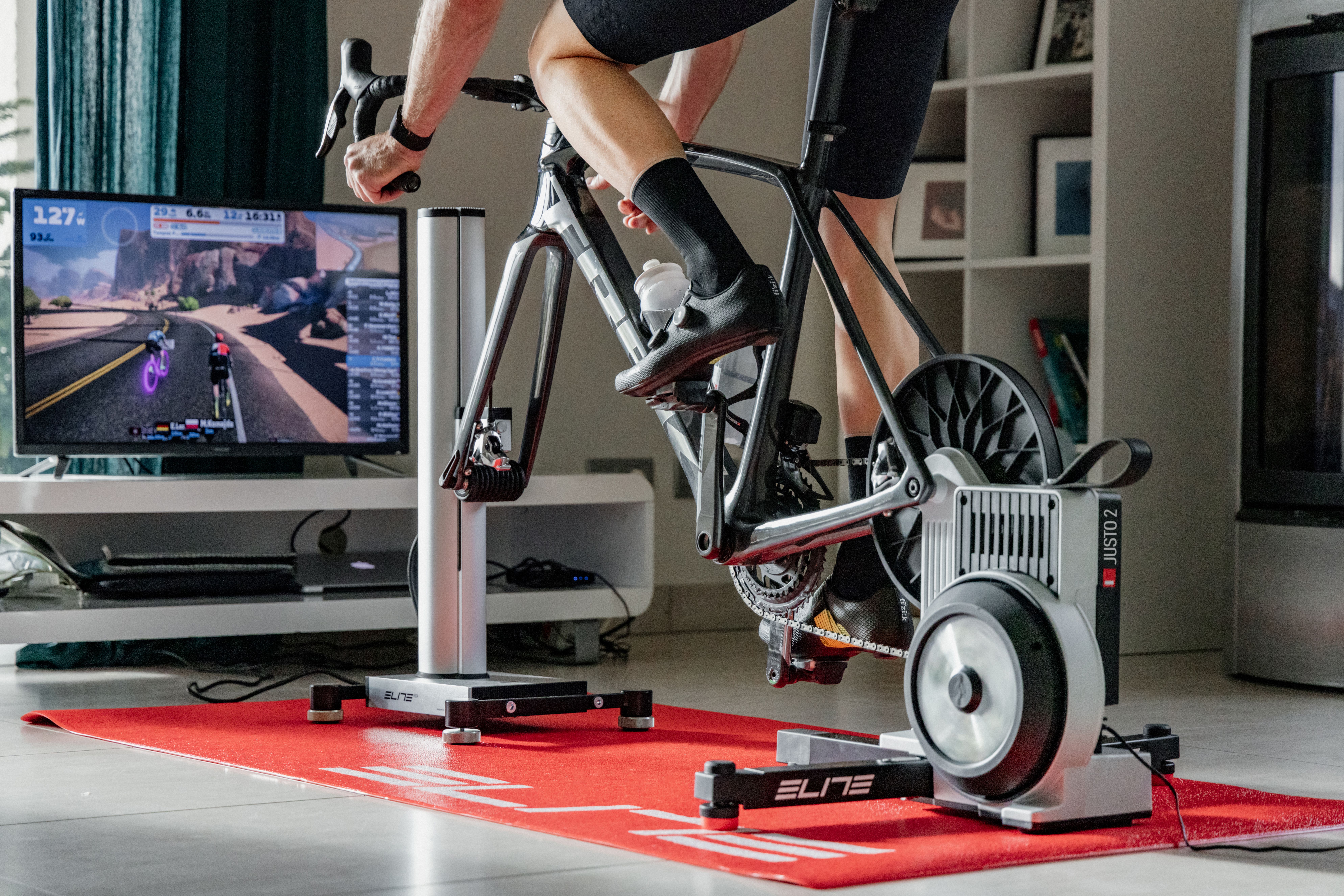 Platforms like ZWIFT enhance indoor training for cyclists.