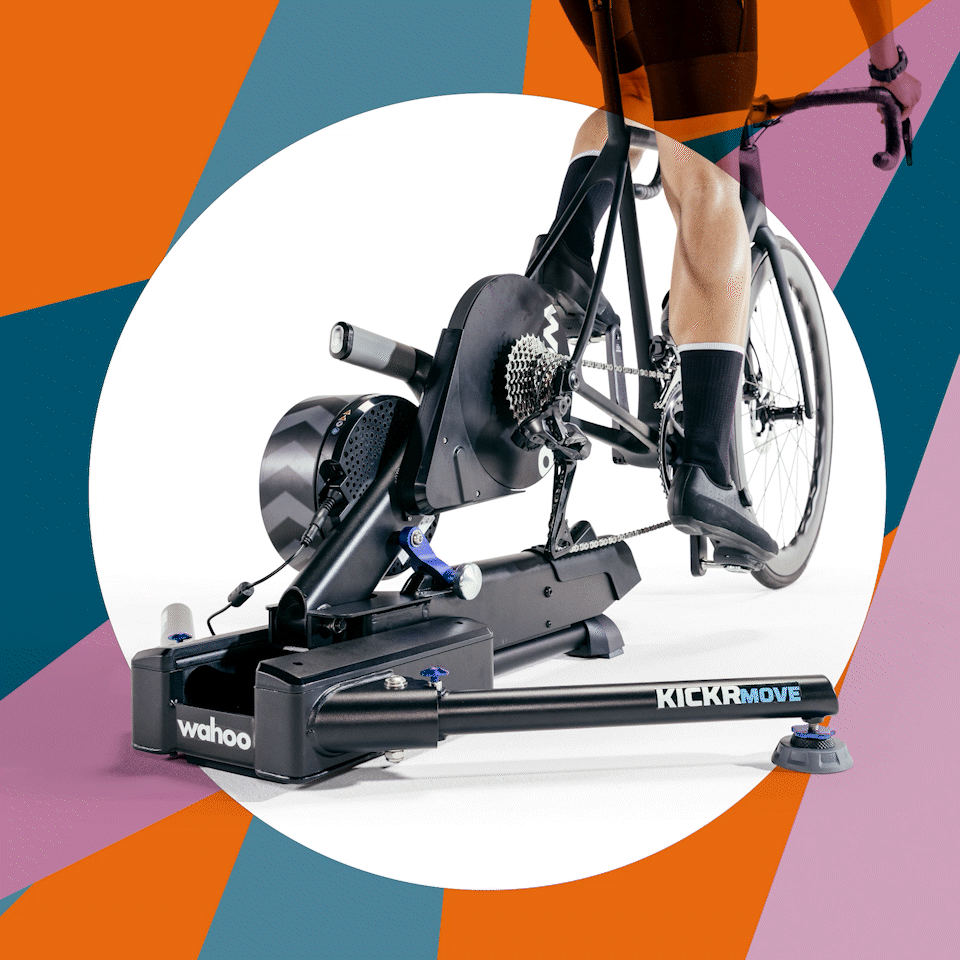 The new KICKR MOVE trainer allows up to 20cm forward movement!