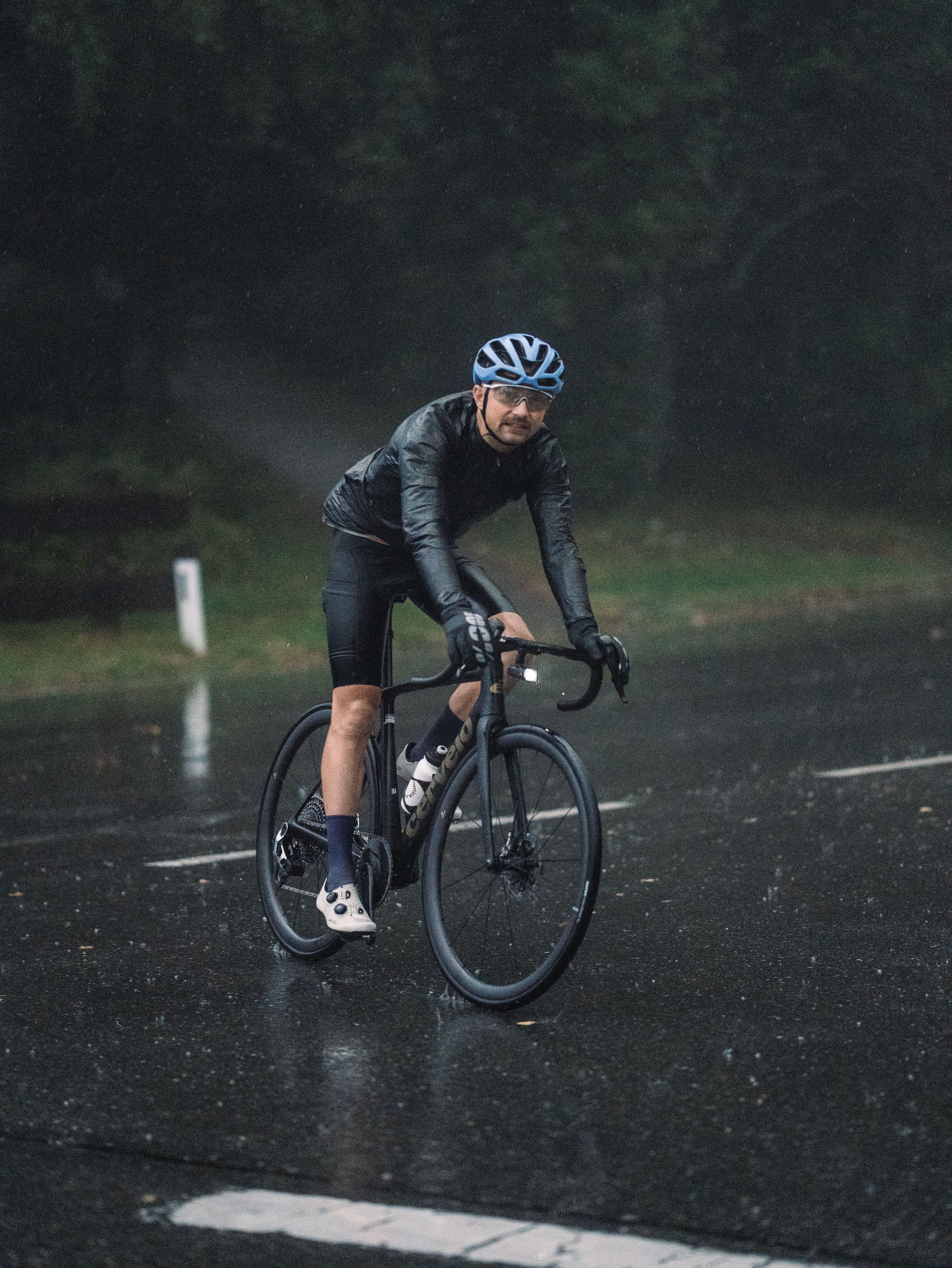 The Cervélo R5 was tested in every possible condition. I gave up before the bike.