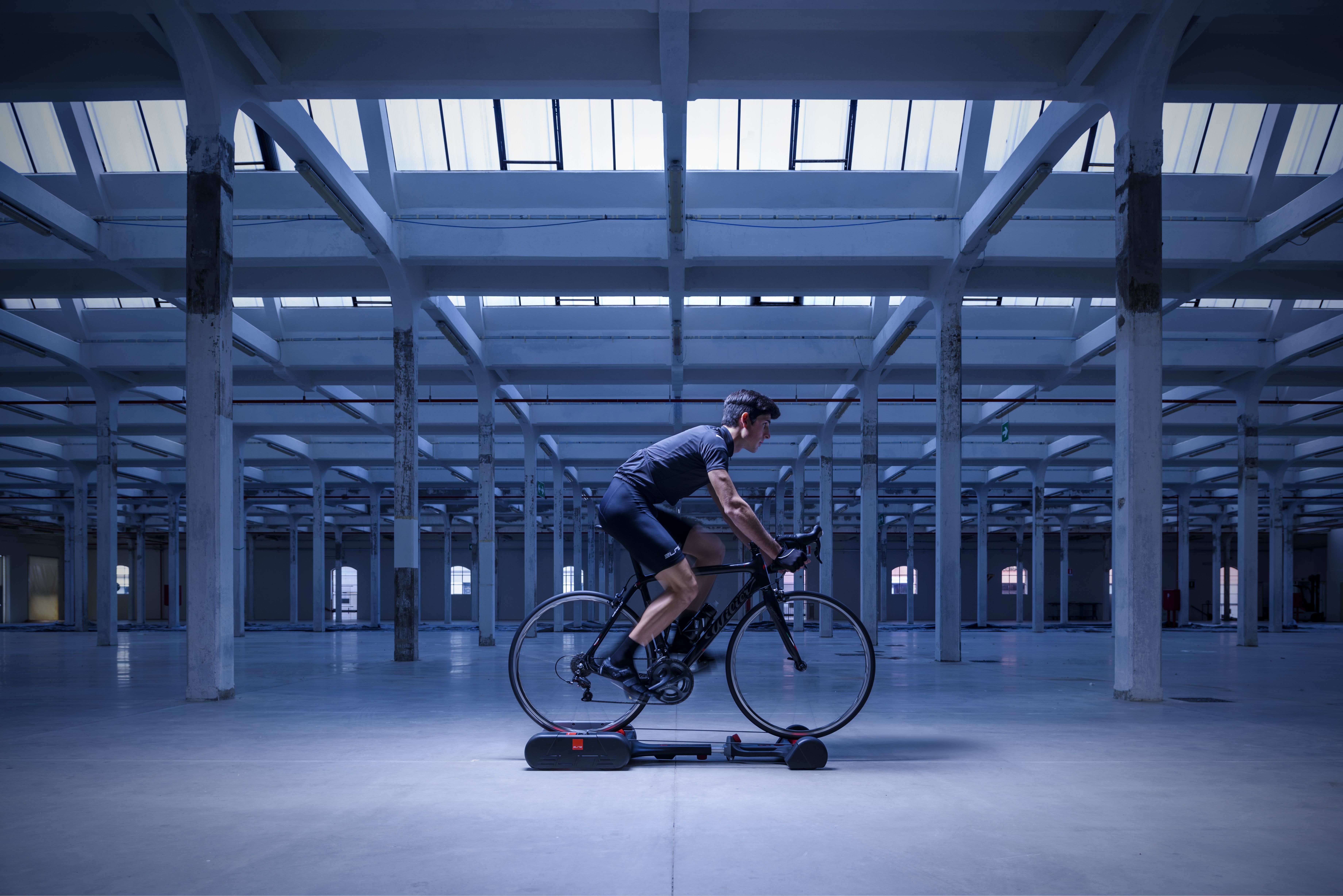 A Roller cycling trainer like the NERO is a badass way to train preferred by track cyclists.