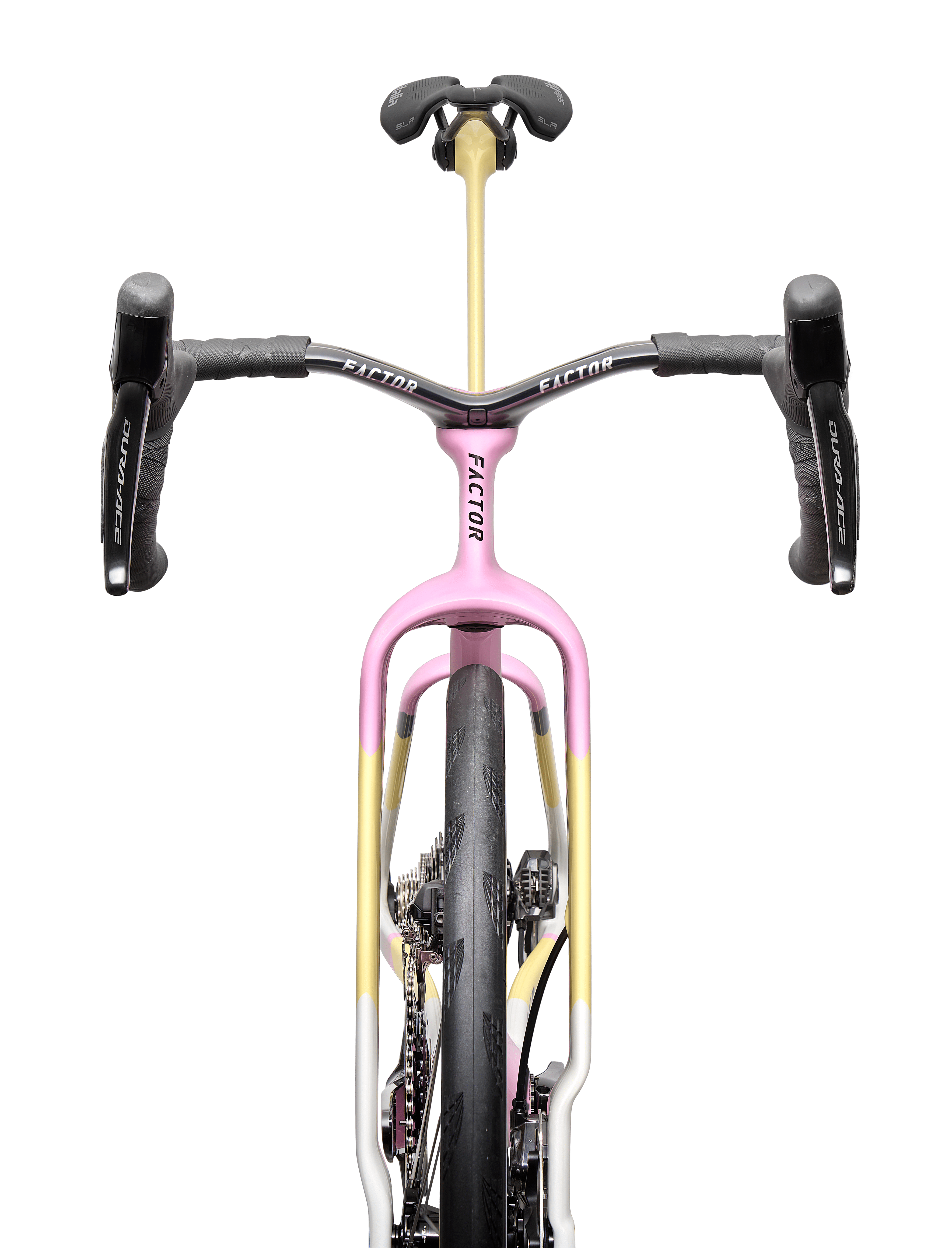 Factor ONE Blush Headtube section looks crazy slim and wide fork is resemblent to the Hope Lotus track bike.
