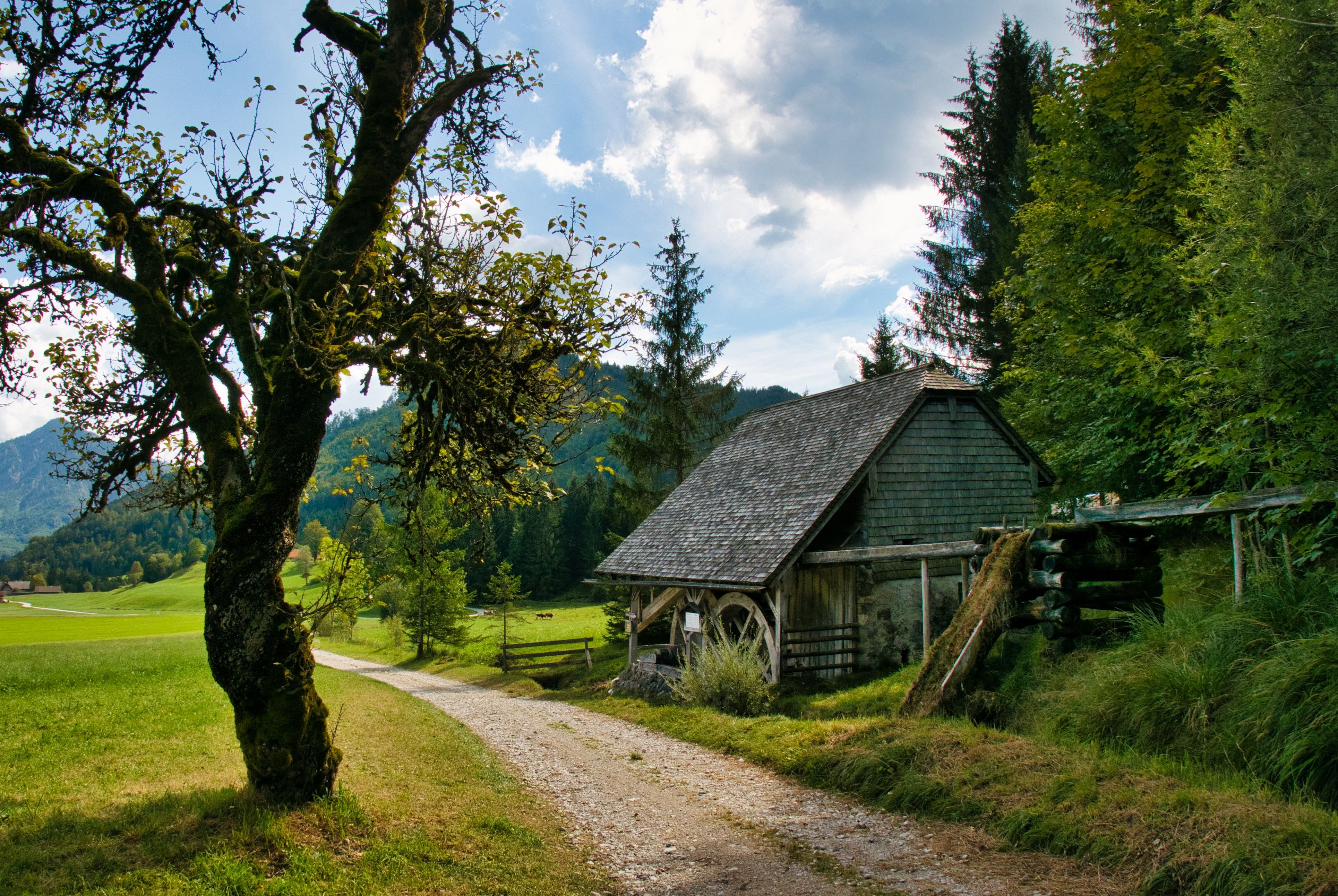 Die Pertillmühle ist eine der ältesten in der Region und bietet tolle Gravelwege für Radfahrer.