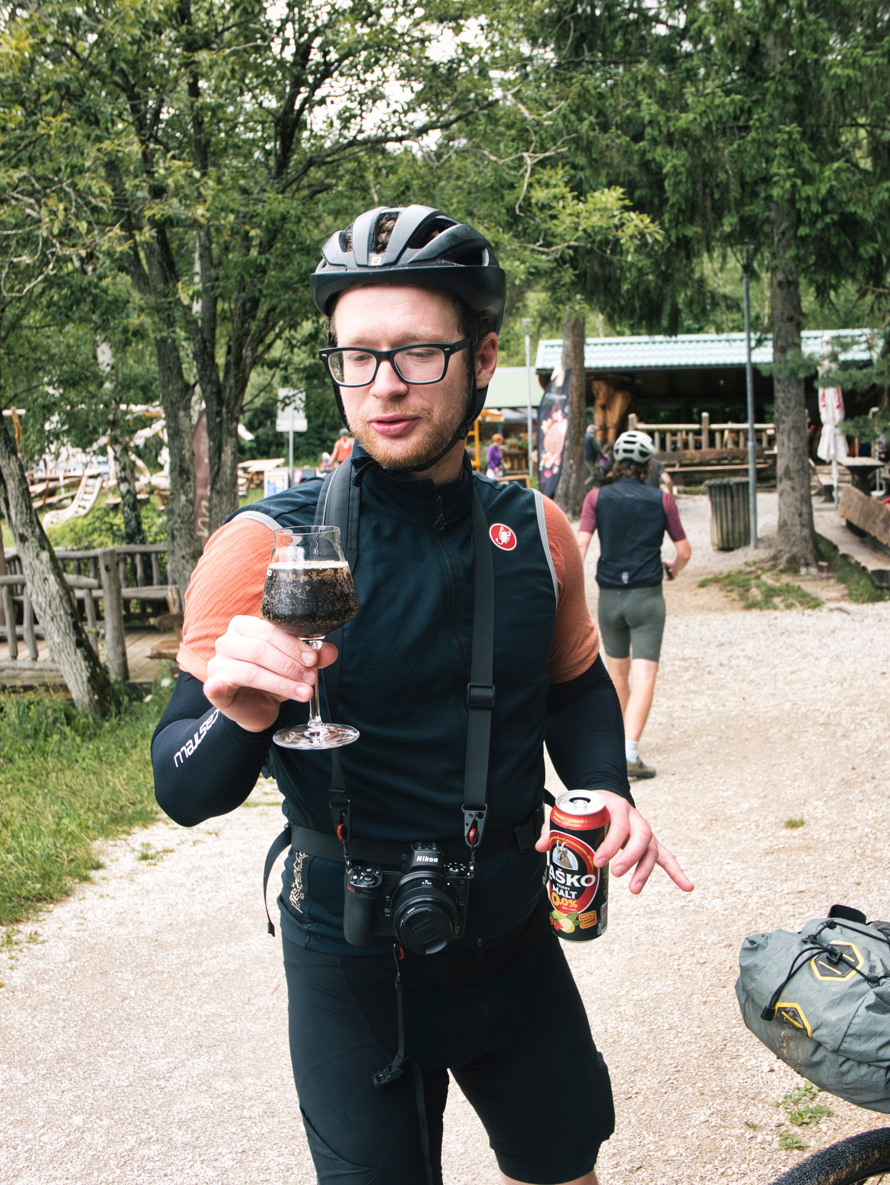 Alcohol free beer and riding bikes. It's a match for photographer and bikepacker Jan!