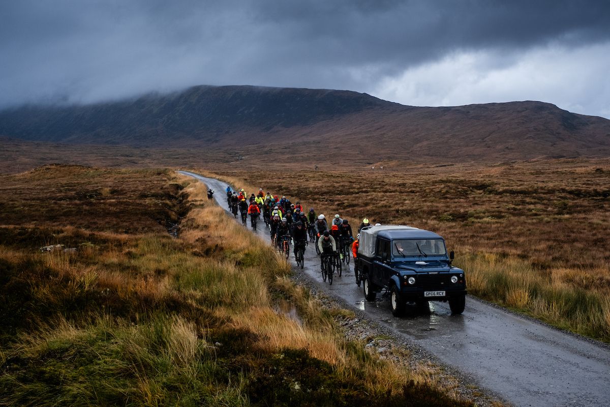 Start of Further Scotland bikepacking race.
