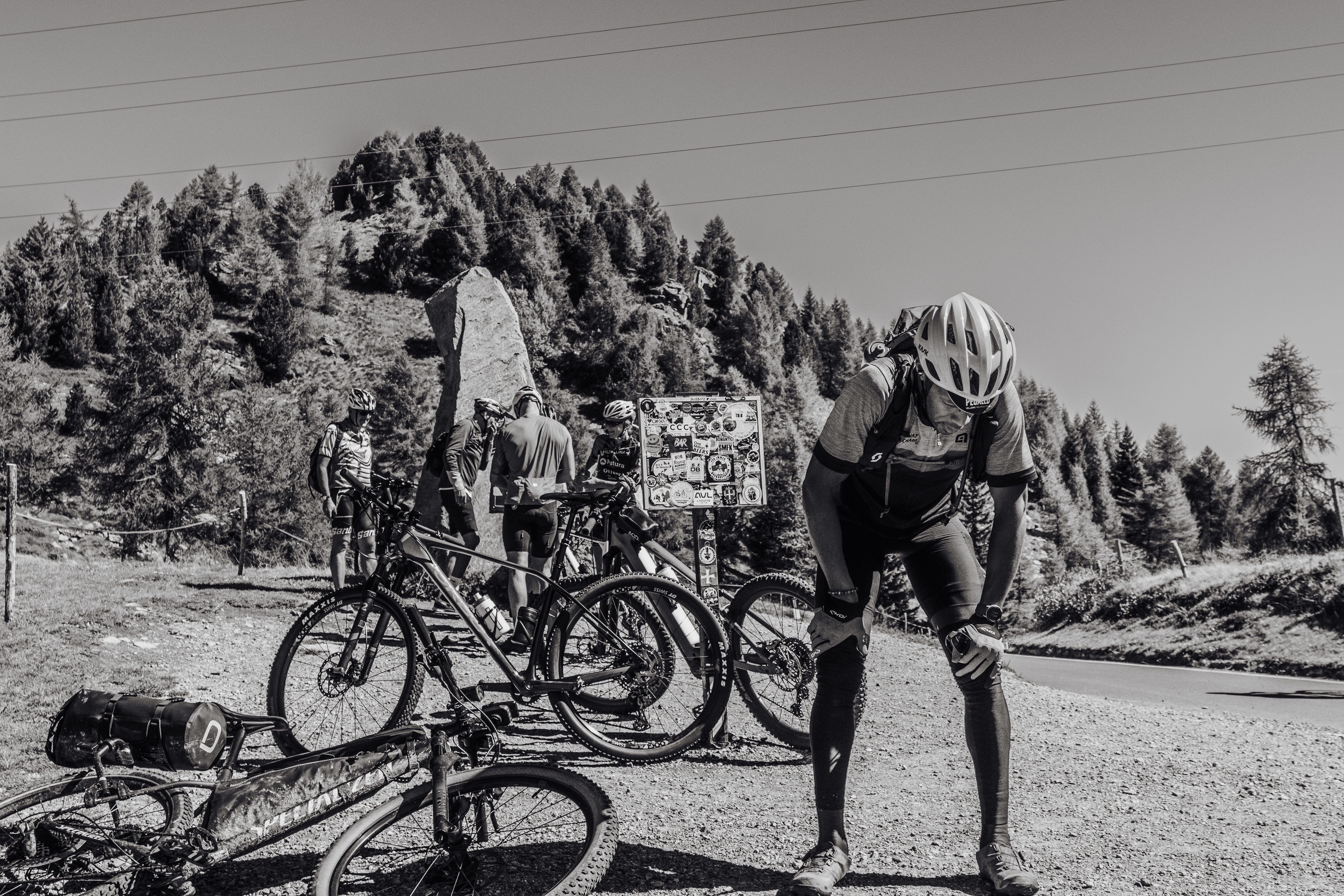 Sneak Peaks is a brutal bikepacking race. Steep passes like the Mortirolo bring riders to absolute exhaustion.
