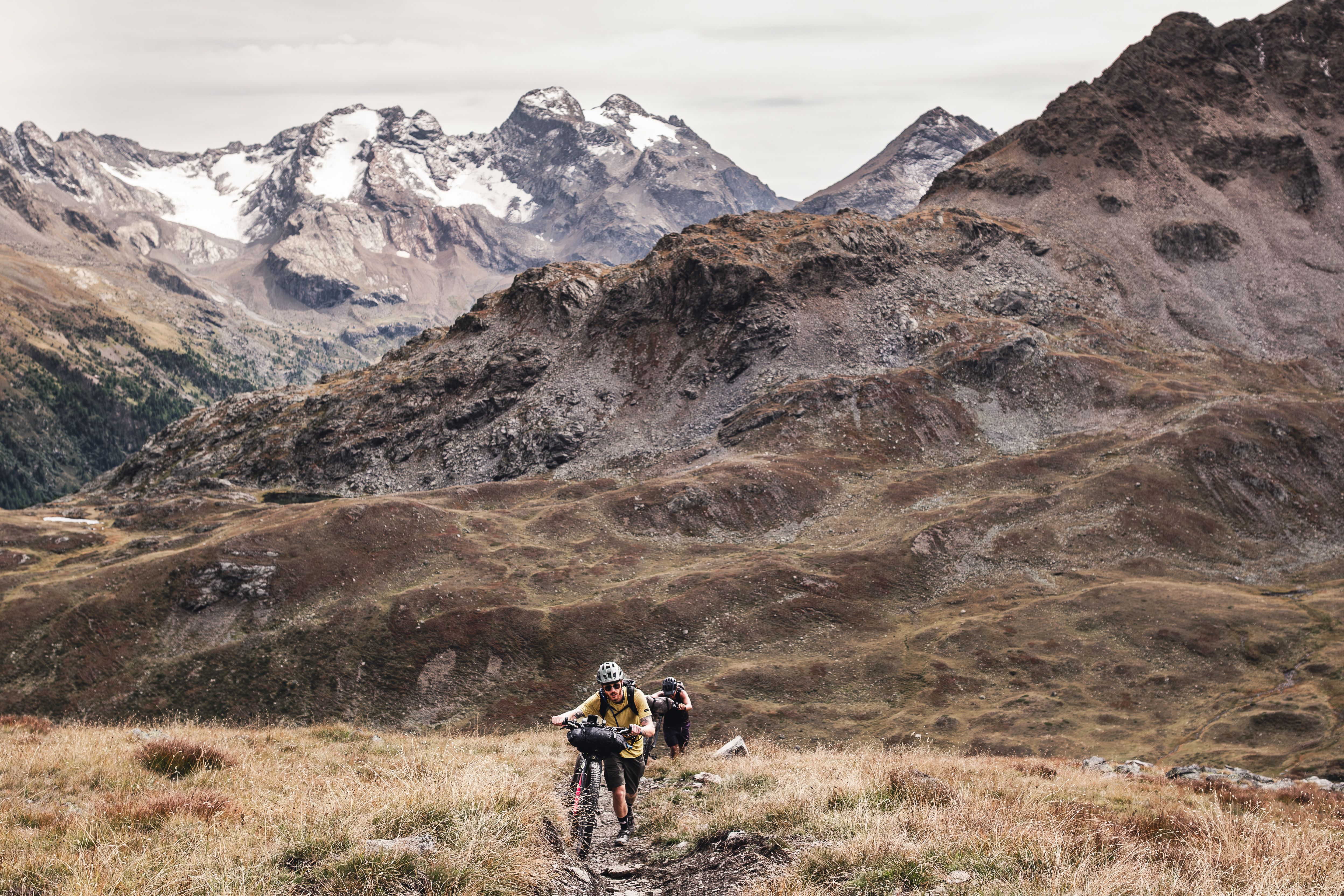 Long hike-a-bikes are a part of Sneak Peaks.