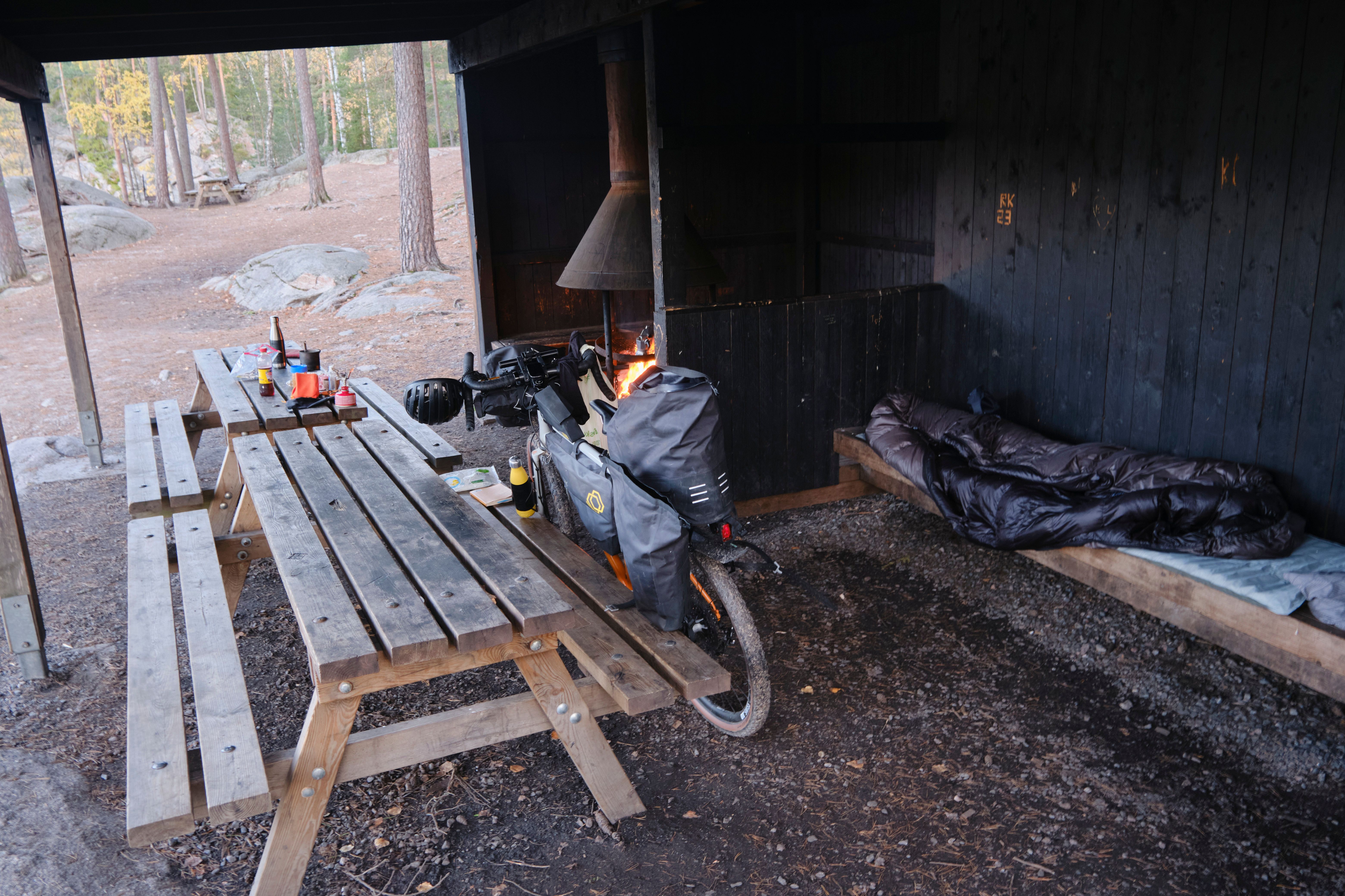 Wildcamping is allowed in Finland and you can find gorgeous campspots for bikepacking.