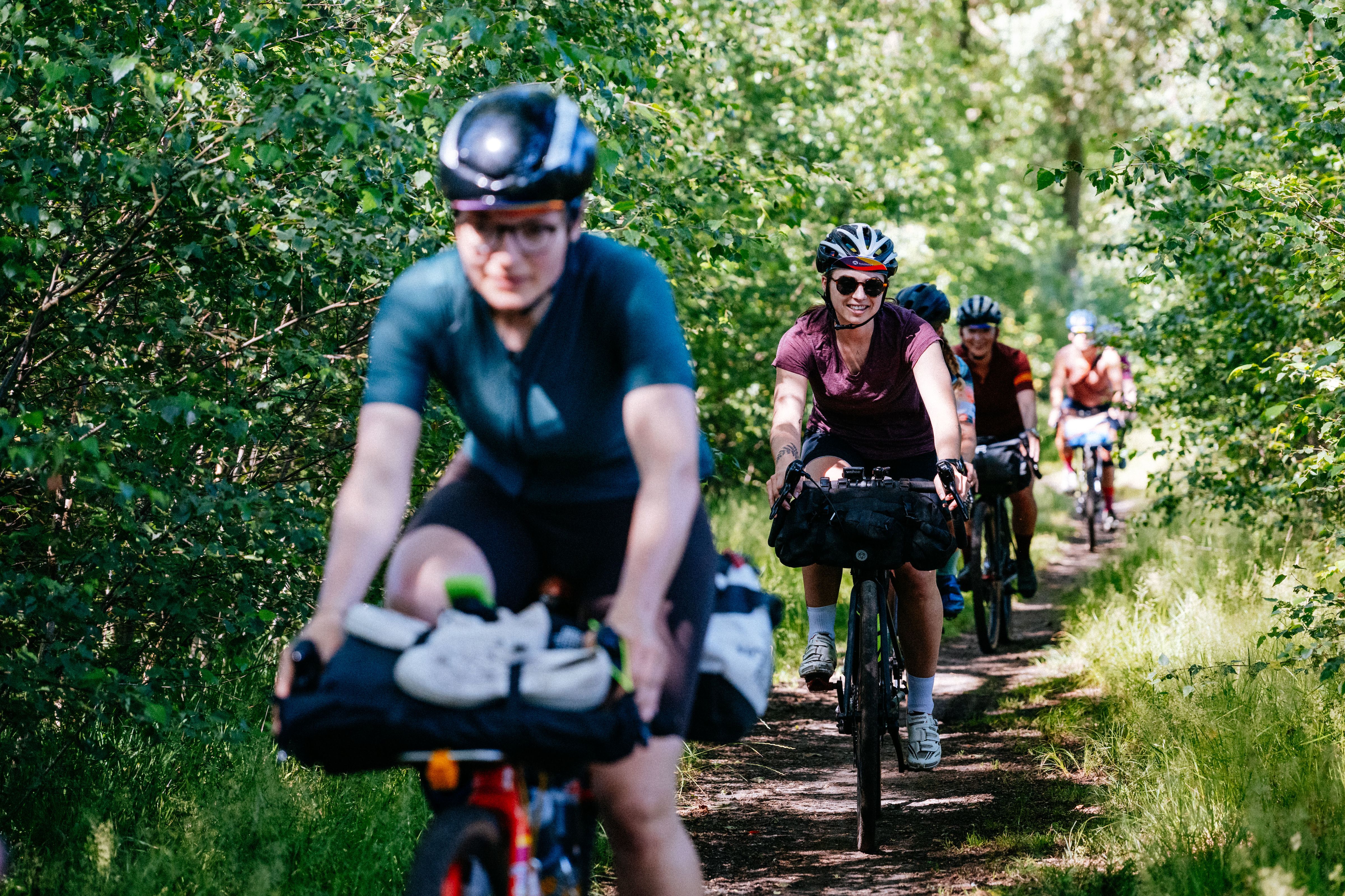 A bikepacking experience for beginner FLINTA who want to spend a weekend away from home.