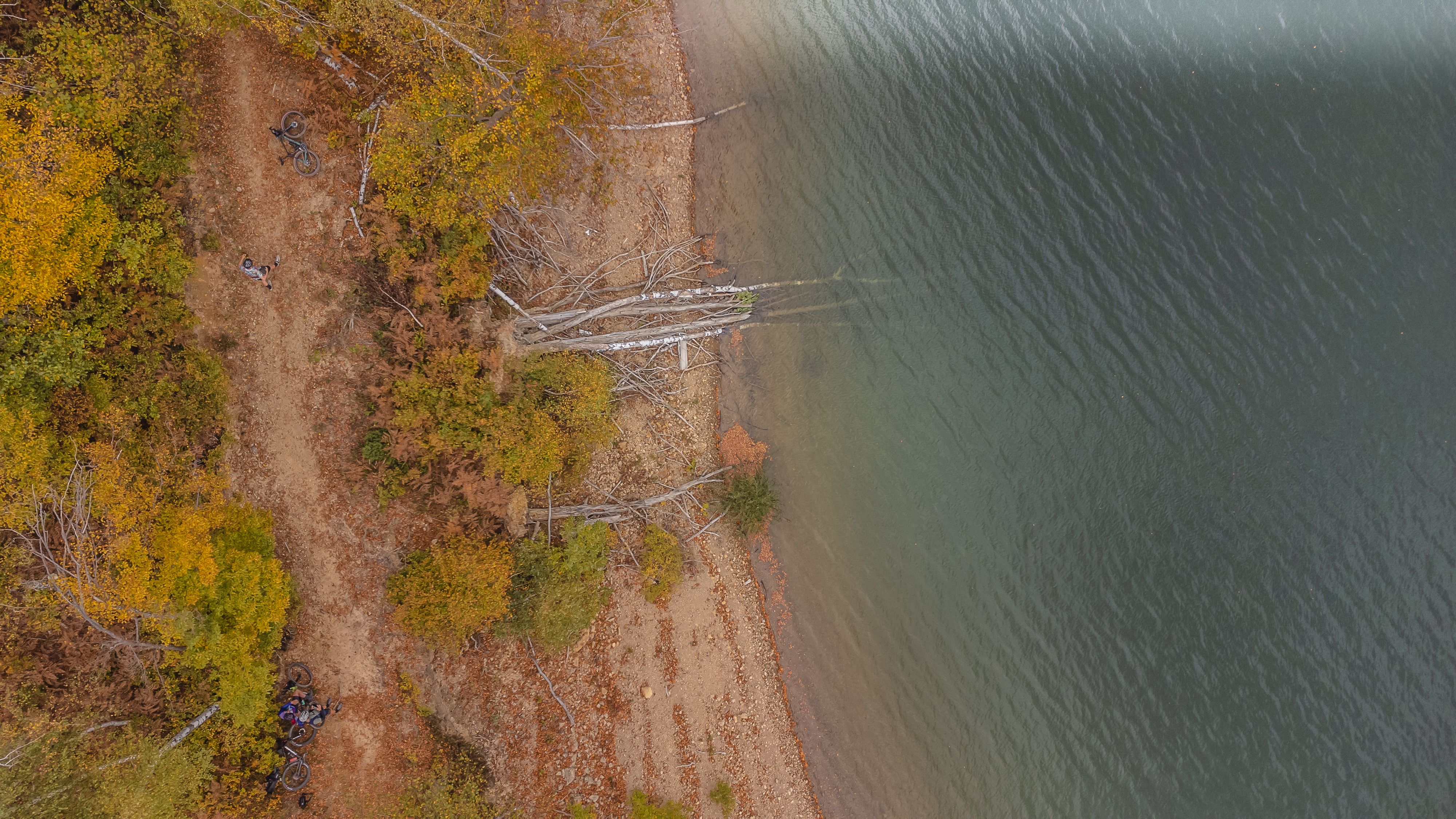 Lake Fužine is an amazing place to ride your bike and part of the Lynx Trail bikepacking route!