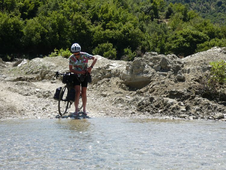 Rivercrossings in the Balkans, bikepacking.