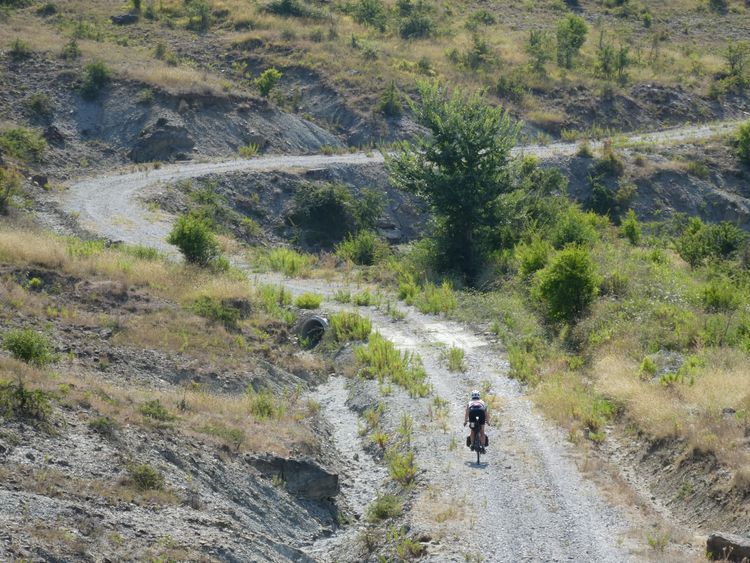 Endless gravel roads in the wild Balkans are made for bikepacking.