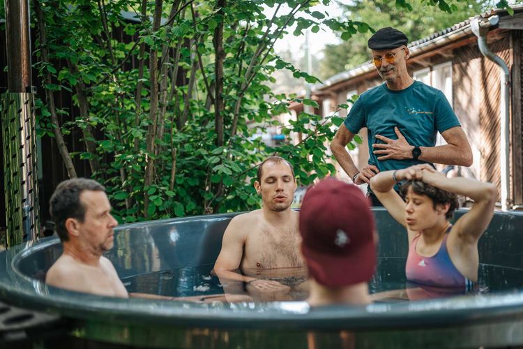 Wim Hof Method training at Orbit360 camp