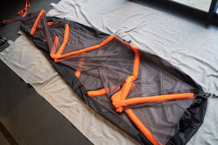 Deflated and ready to be packed away