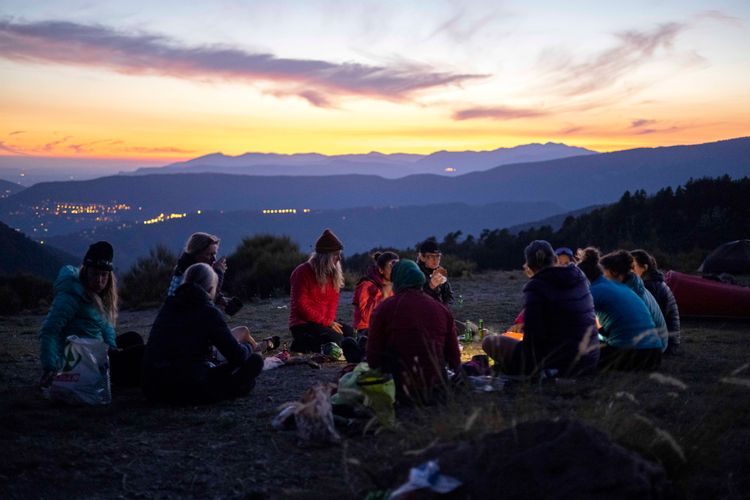 Camp and Sunset - Women's Torino-Nice Rally - Rugile Kaladyte 