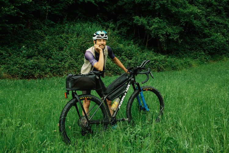 Max Riese and his Cervélo ZHT-5 dropbar MTB for Tour Divide.