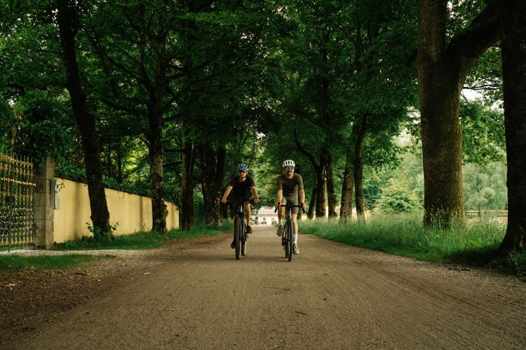 Hellbrunner Allee is a stunning place to ride a bike around Salzburg!