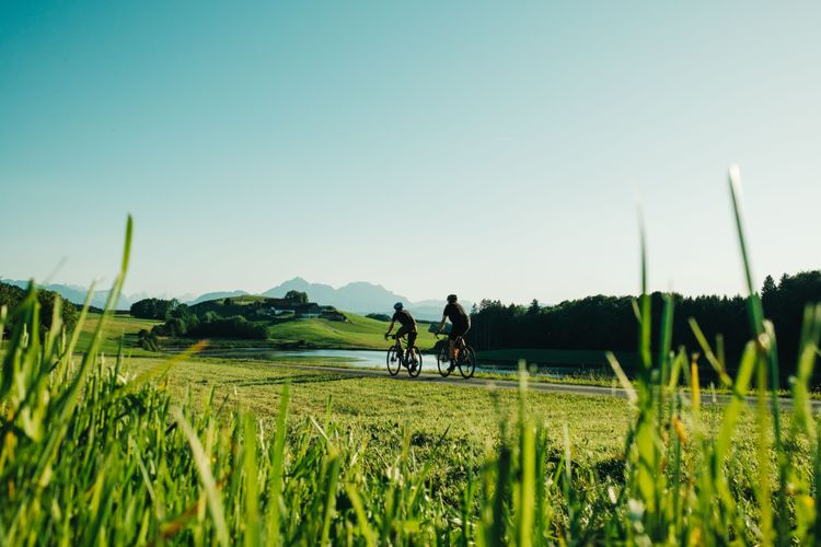 Silent Night Tour bike route leads through beautiful farm roads with alpine panoramas-