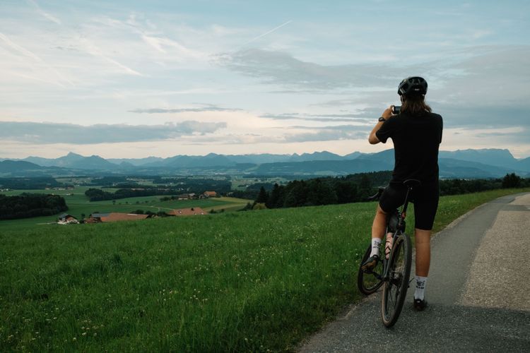 Haunsberg is a famous climb with great views known among local cyclists.