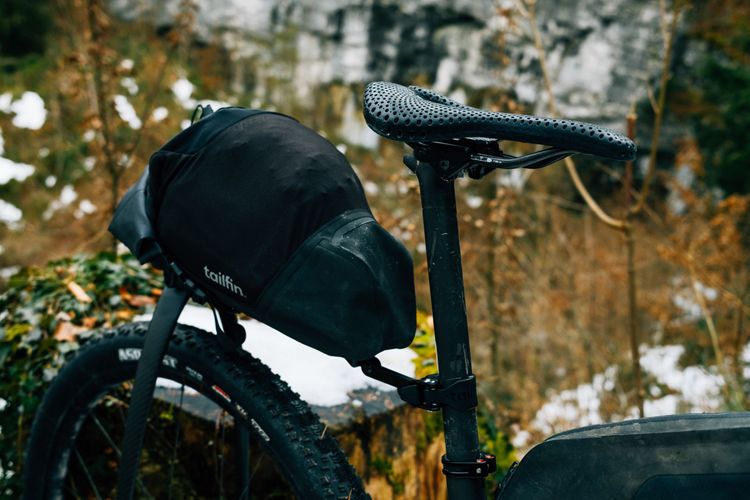 The Tailfin Speedpack carrys my complete sleep setup for the 2026 AMR bikepacking race.