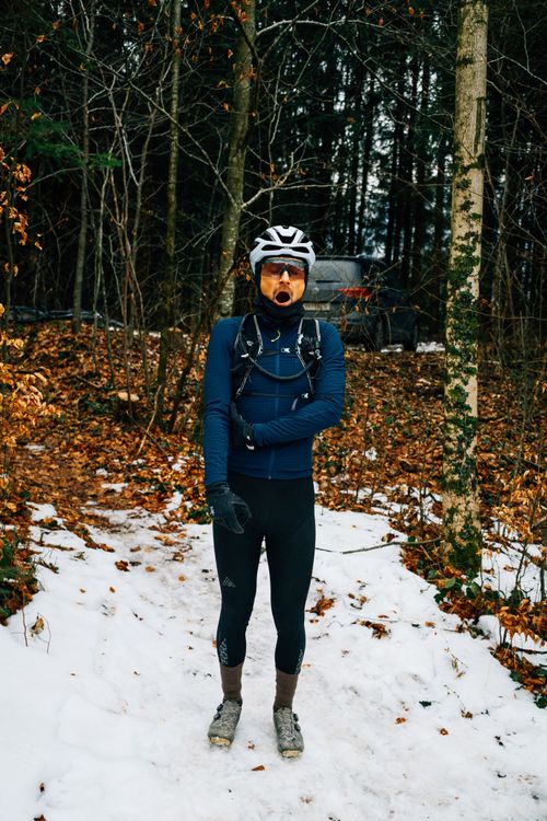 Rider gets cold and tired very quick! Thx 7mesh for keeping me cozy!