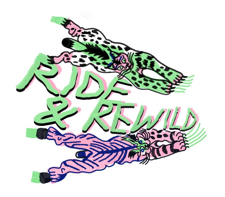 Ride and rewild I-RIS sticker