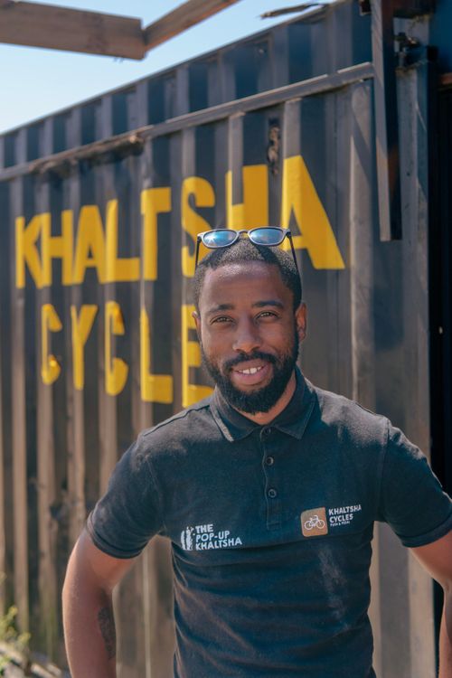 Sindile Mavundla is one of the co-founders of Khaltsha Cycles