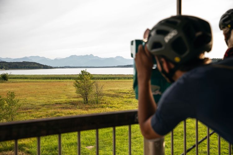 Discovering water in the alps hands on during the wossa bikepacking adventure route.