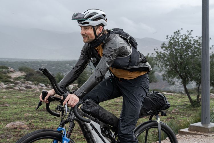 Max Riese at the start of Atlas Mountainrace.