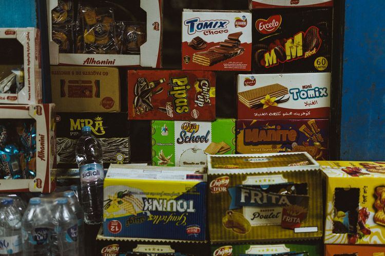 Resupplies during Atlas Mountainrace are mostly sweets.