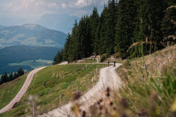 The First stage of the KAT BIke Sport+ Bikepacking Route leads up to the Hohe Salve mountain.