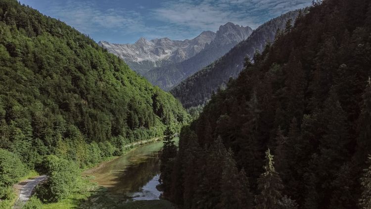 The way down to Fieberbrunn from Pillersee has stunning views and provides relief downhill for bikepackers.